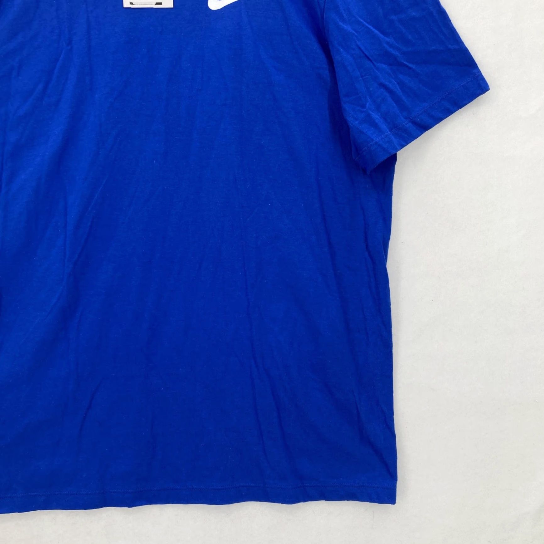 Nike VINTAGE Nike Shirt Mens Large Blue The Nike Tee Swoosh Crewneck Cotton Casual Preppy Size US L / EU 52-54 / 3 - 3 Thumbnail