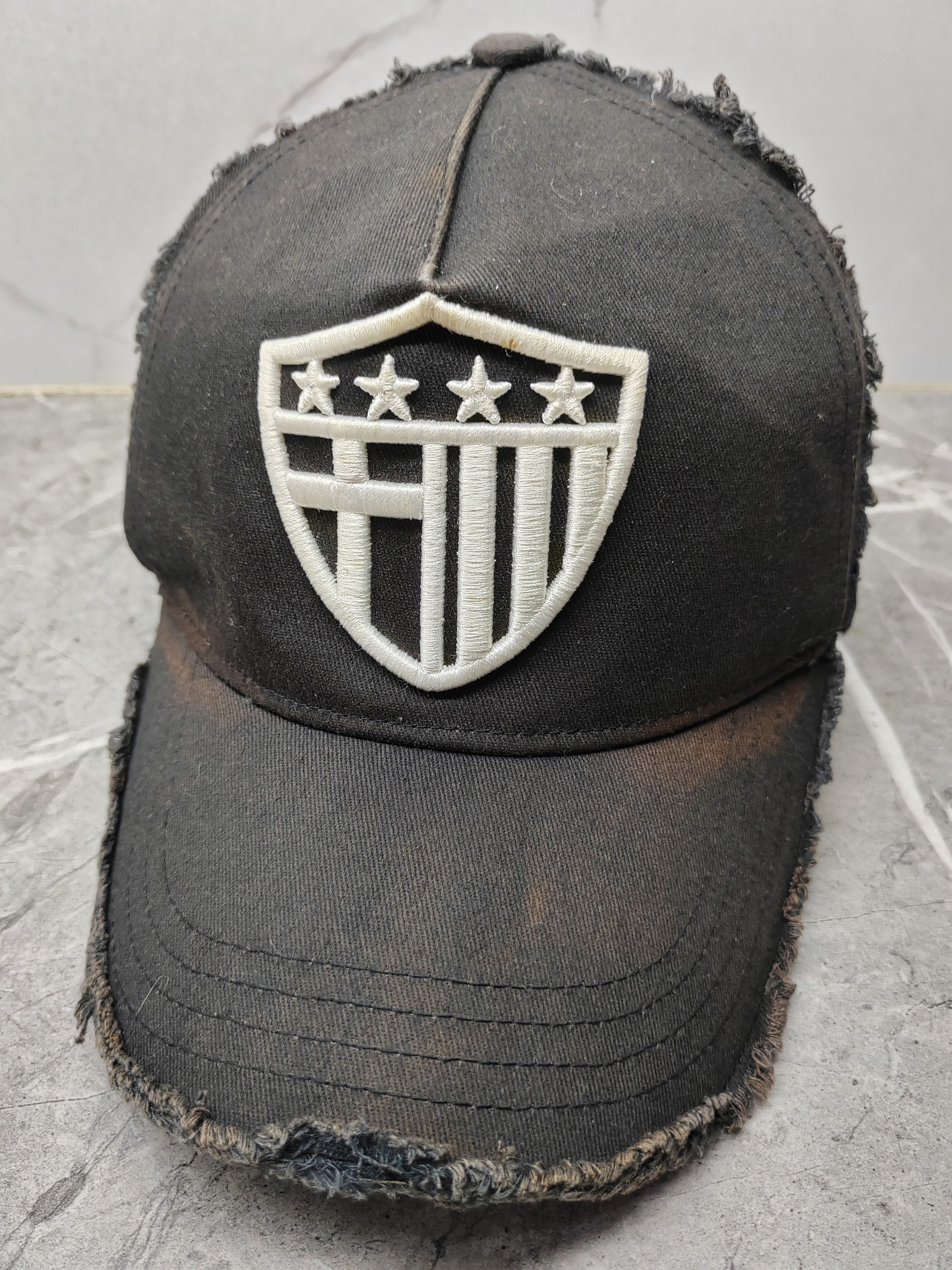 image of Vintage Unknown Japanese Distressed Style Cap Hat in Mix, Men's