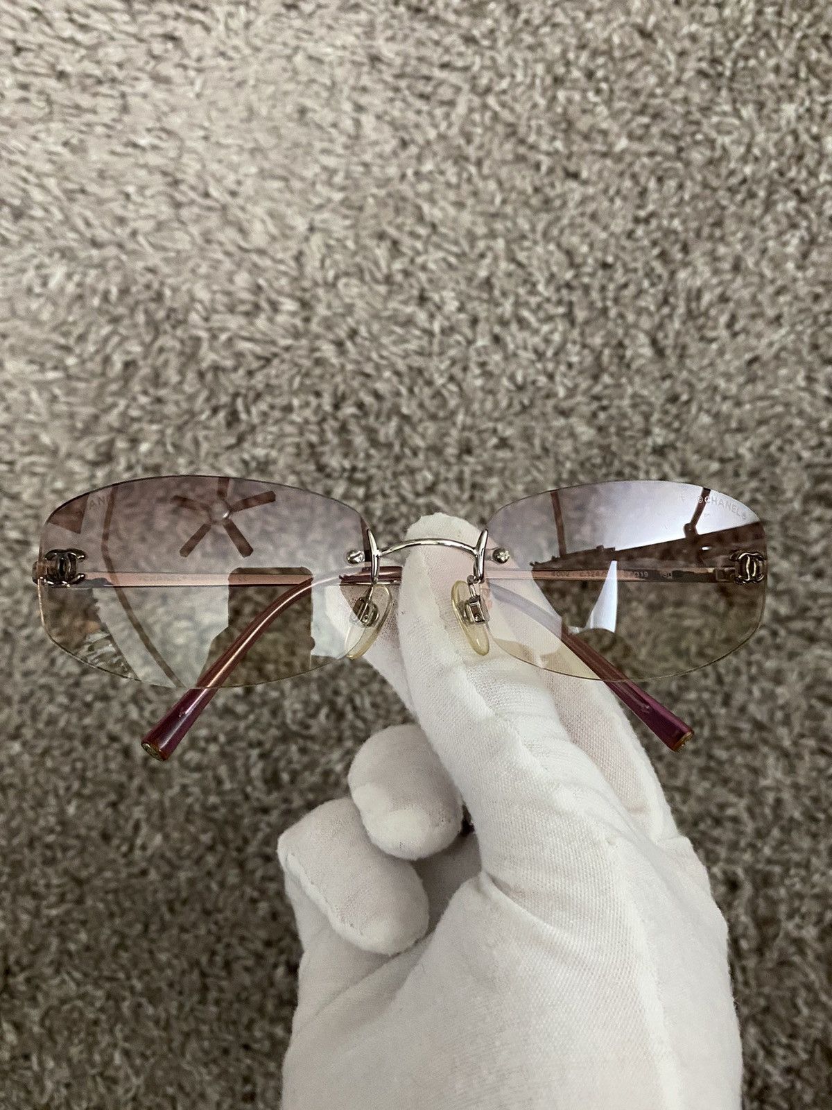 Chanel Chanel 124/58 CC Logo Sunglasses Size ONE SIZE - 5 Thumbnail