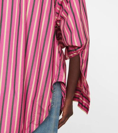 Balenciaga o1s1wg111124 BB Corp Twisted Swing Shirt in Multicolor Size XXS / US 00 / IT 34 - 5 Thumbnail