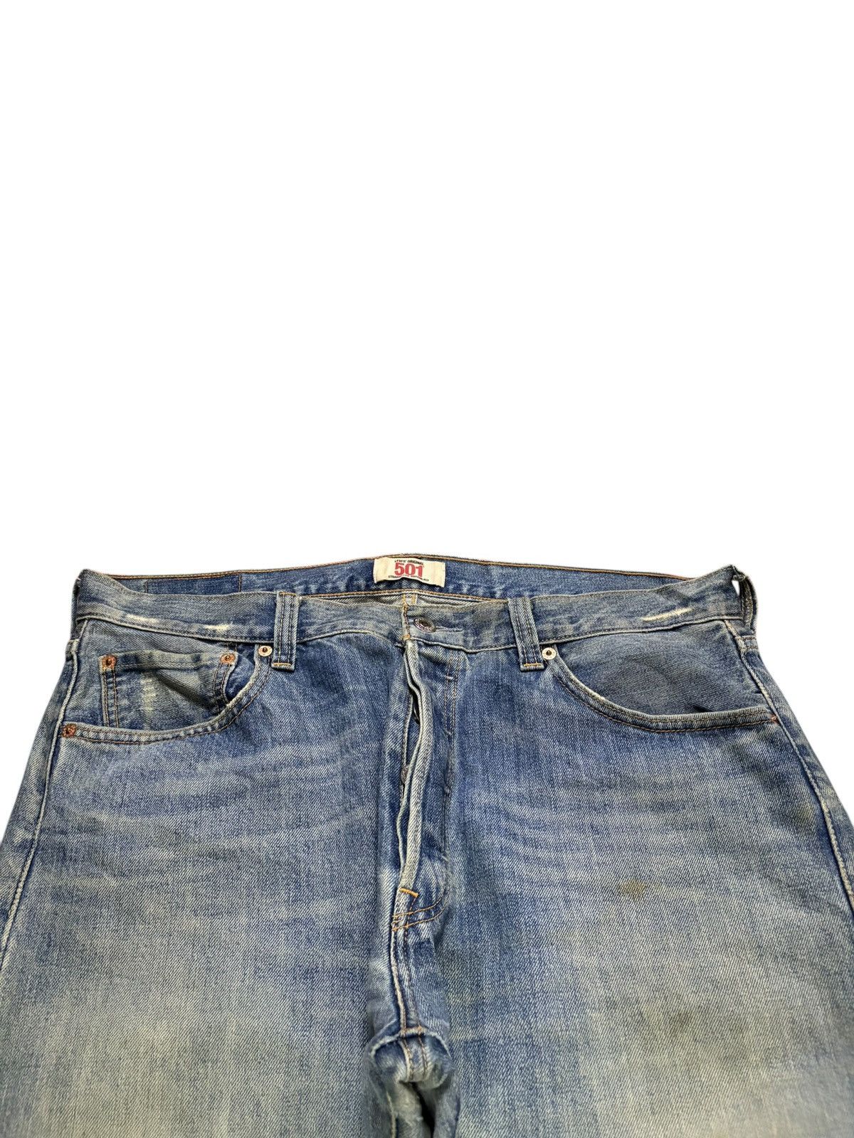 Levi's Vintage 90s Levis 501 Mud Wash Distressed Baggy Jeans Size US 36 / EU 52 - 4 Thumbnail