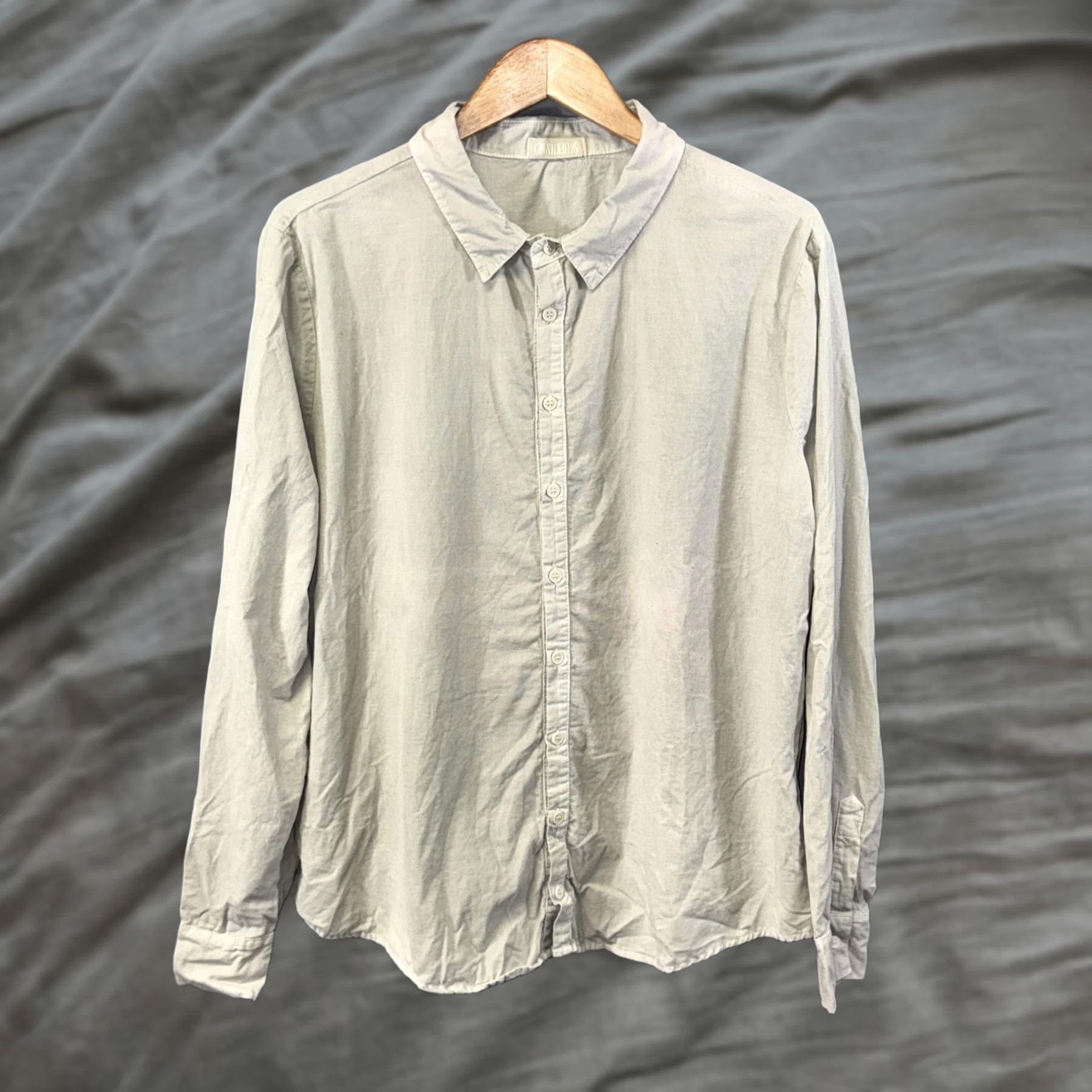 Vintage VINTAGE CP Shades Shirt Womens XL Light Gray Button-Down Long Sleeve Cotton Made in USA Size XL / US 12-14 / IT 48-50 - 1 Thumbnail