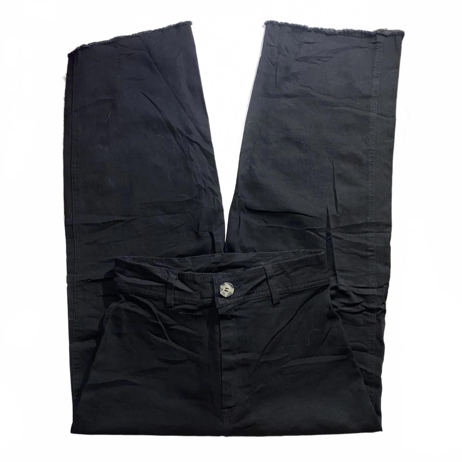 H&M H&M 4 Black Wide Leg Pants High Waisted Y2K Streetwear Size 27" / US 4 / IT 40 - 1 Thumbnail