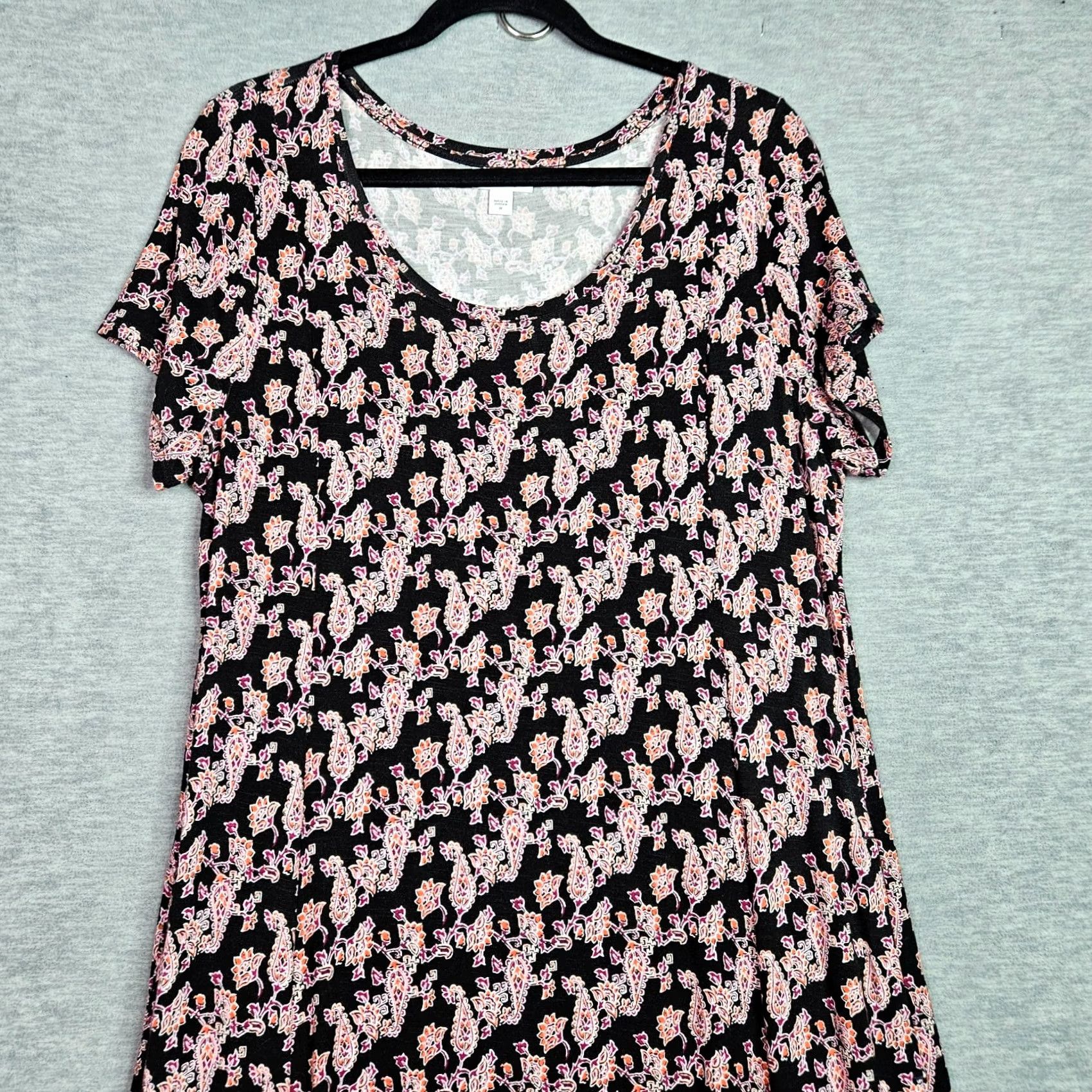 J. Jill J Jill Women's M Floral Print Dress Short Sleeve Casual Pockets Size 32" / US 10 / IT 46 - 3 Thumbnail