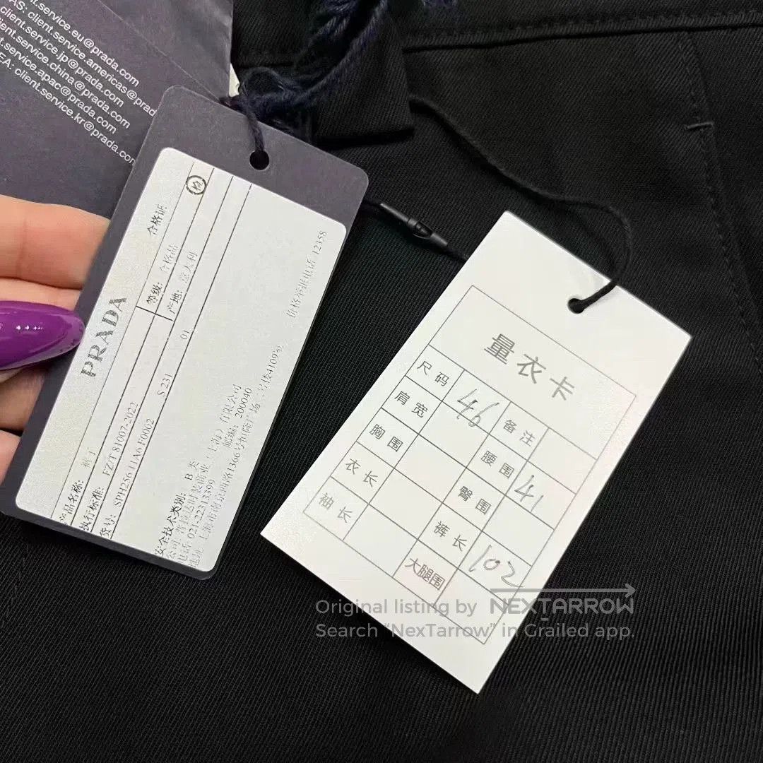 Prada prada black casual long pants with logo. Size US 30 / EU 46 - 3 Thumbnail