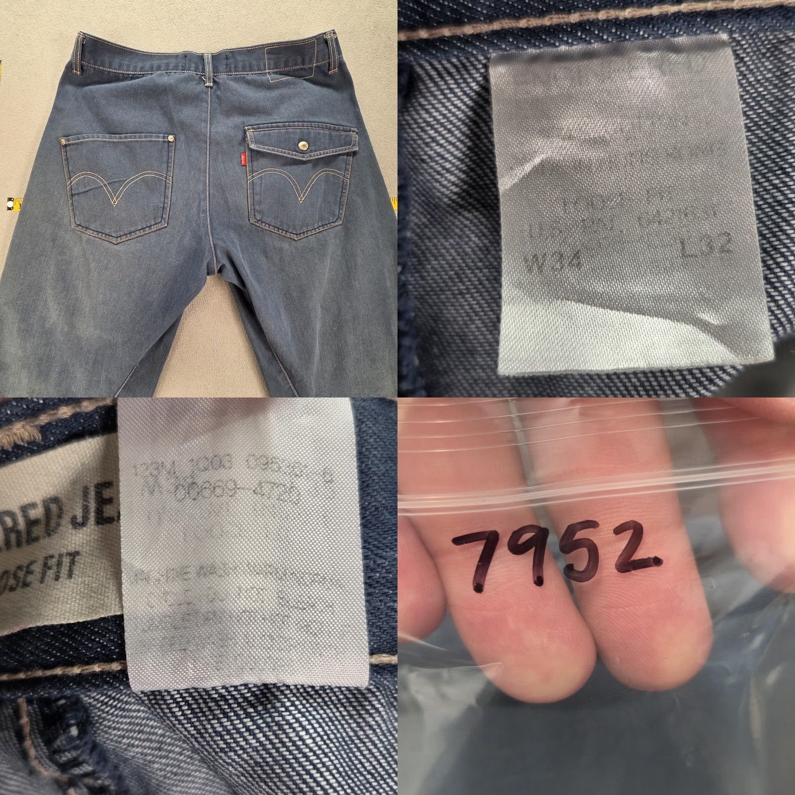 Levi's Levi's Engineered Jeans Straight Mens Blue 32x28 Regular Relaxed Size US 32 / EU 48 - 10 Thumbnail