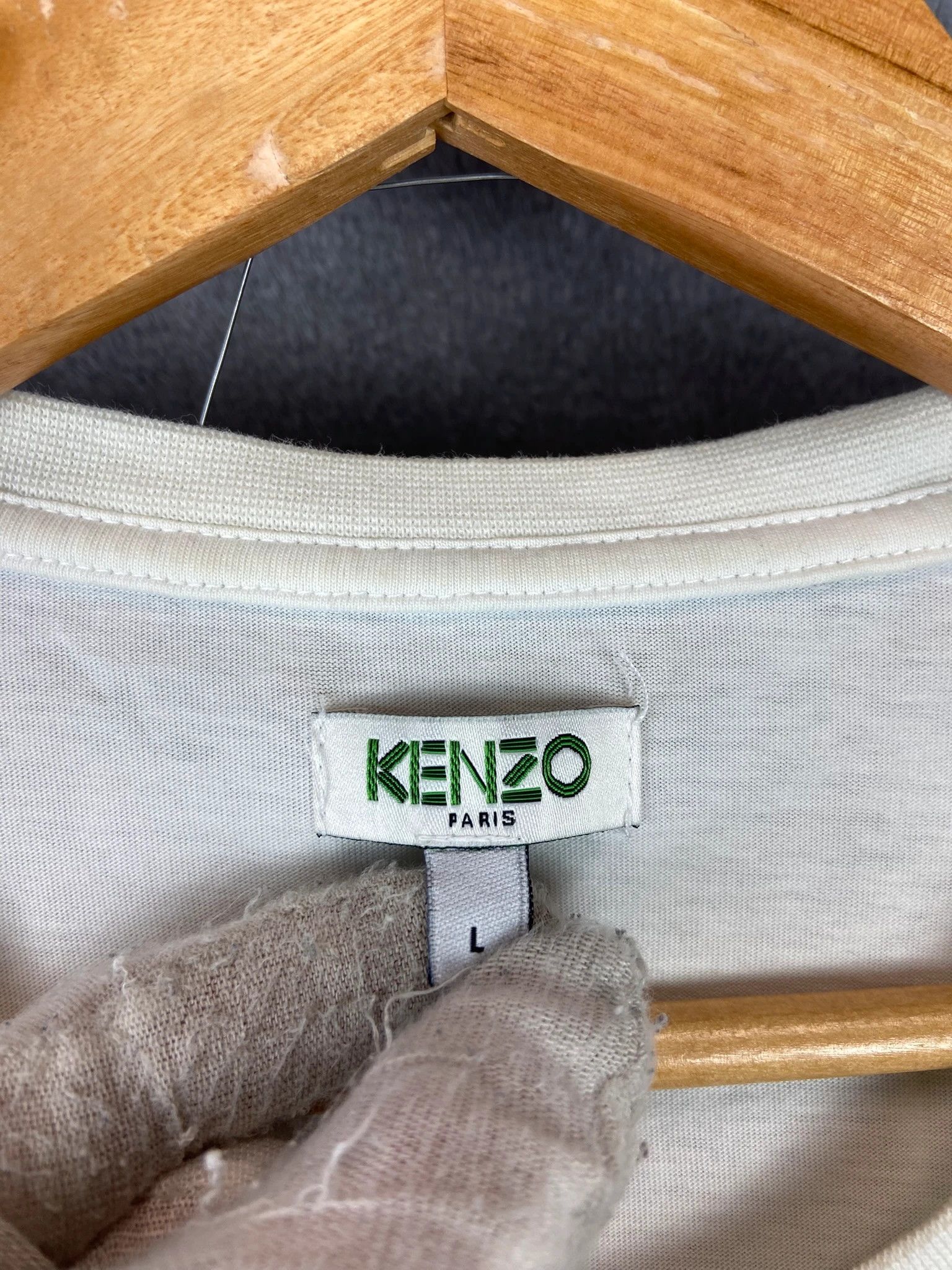 Kenzo Kenzo Paris White Tee L Embroidered Tiger Spellout Logo Size US L / EU 52-54 / 3 - 4 Thumbnail