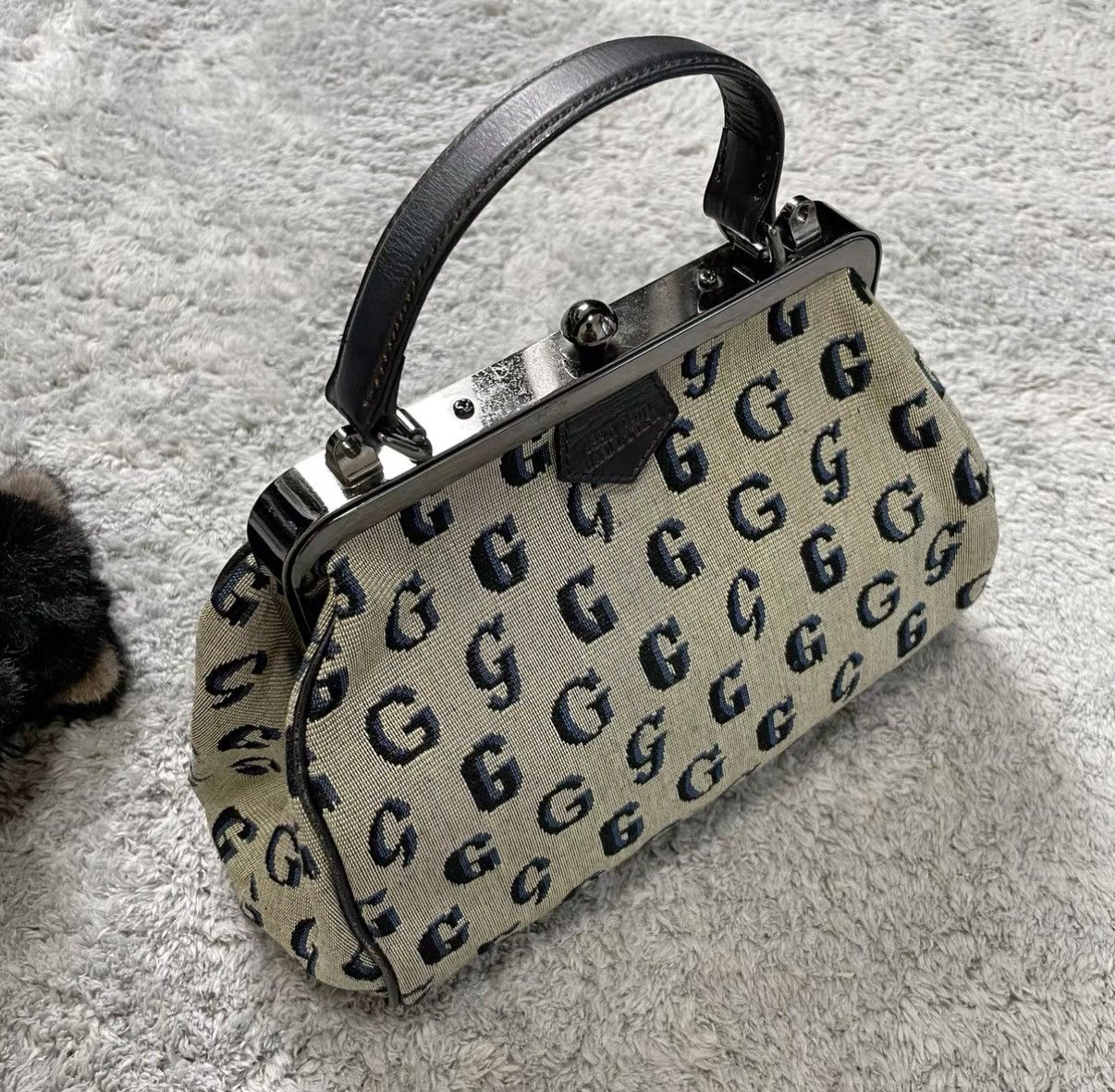 Jean Paul Gaultier Jean Paul Gaultier All-Over Vintage Kiss-Lock Clutch J29 Size ONE SIZE - 4 Thumbnail