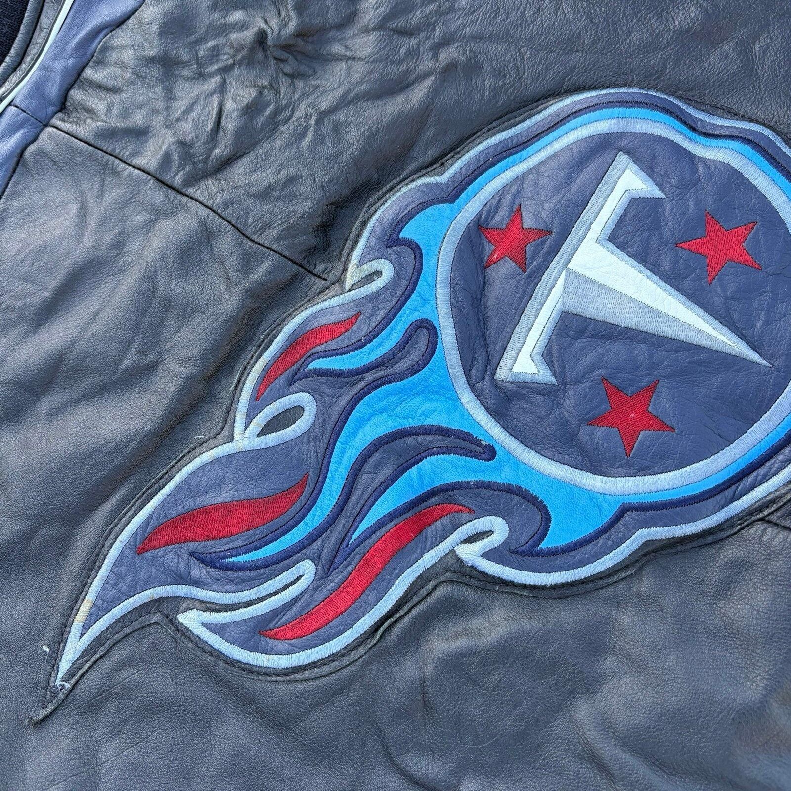 G-III Vintage 90s Tennessee Titans leather jacket Size US M / EU 48-50 / 2 - 9 Thumbnail