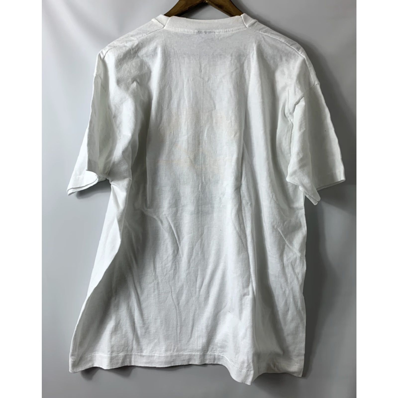 Fruit Of The Loom VINTAGE Lindbergh Flyers Renaissance Flight Pilot T-Shirt XL White Graphic Tee 1990s Mens Size US XL / EU 56 / 4 - 6 Thumbnail