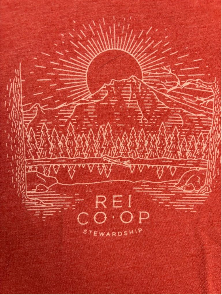 Rei Men's REI Co-op T-shirt XS Orange Graphic Tee Size US XS / EU 42 / 0 - 6 Thumbnail