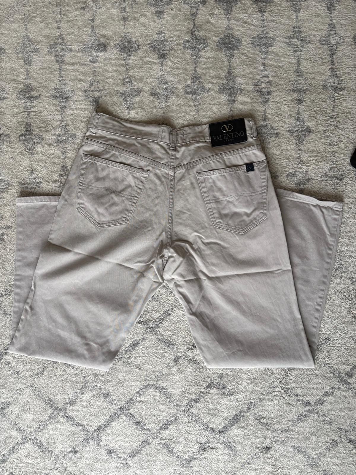 Valentino Authentic Valentino Jeans Beige Trousers – Size W34 Size US 34 / EU 50 - 1 Thumbnail