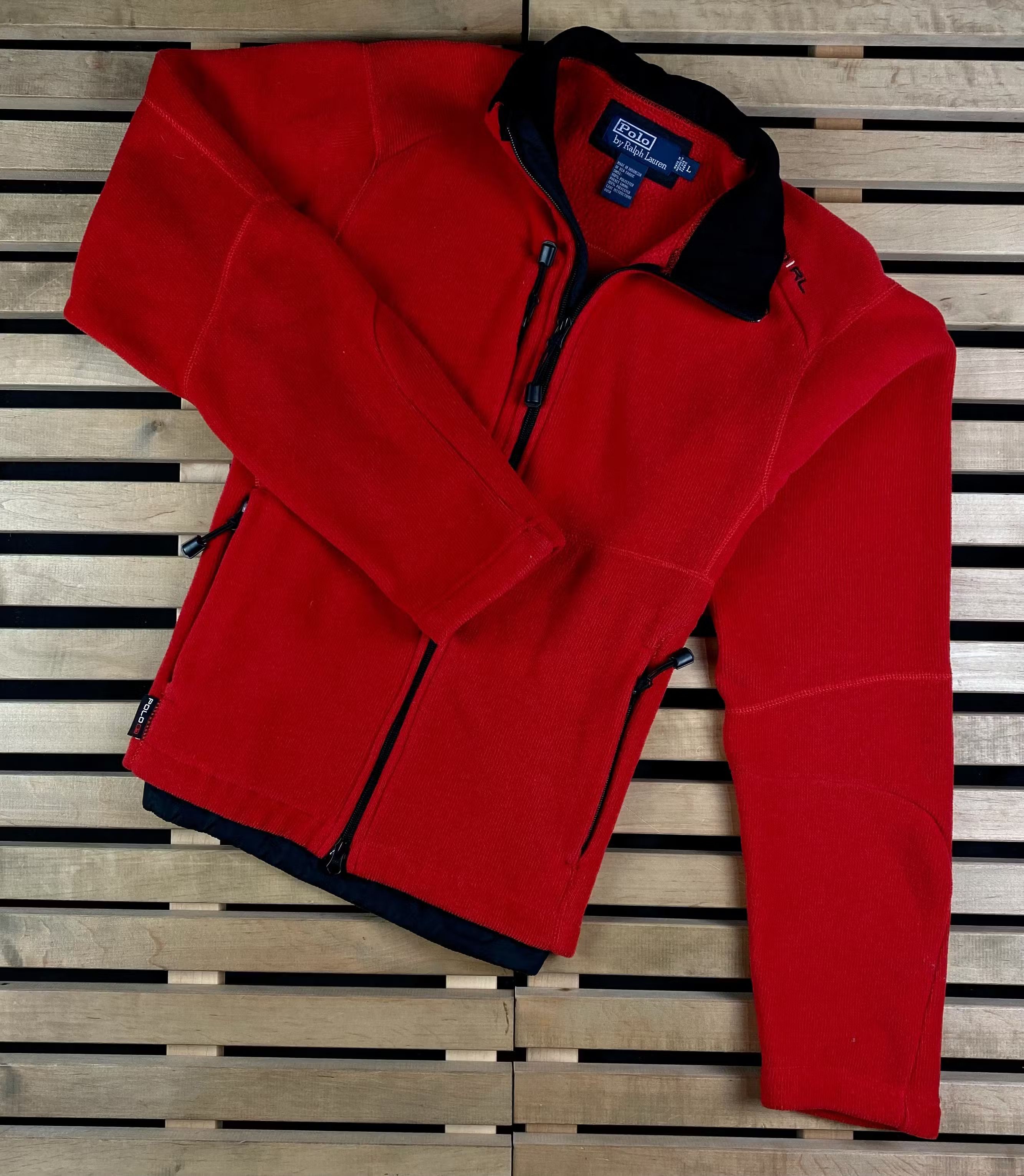 Polo Ralph Lauren × Ralph Lauren × Vintage Fleece Bomber Jacket Polo by Ralph Lauren Vintage Size L Size US L / EU 52-54 / 3 - 1 Thumbnail