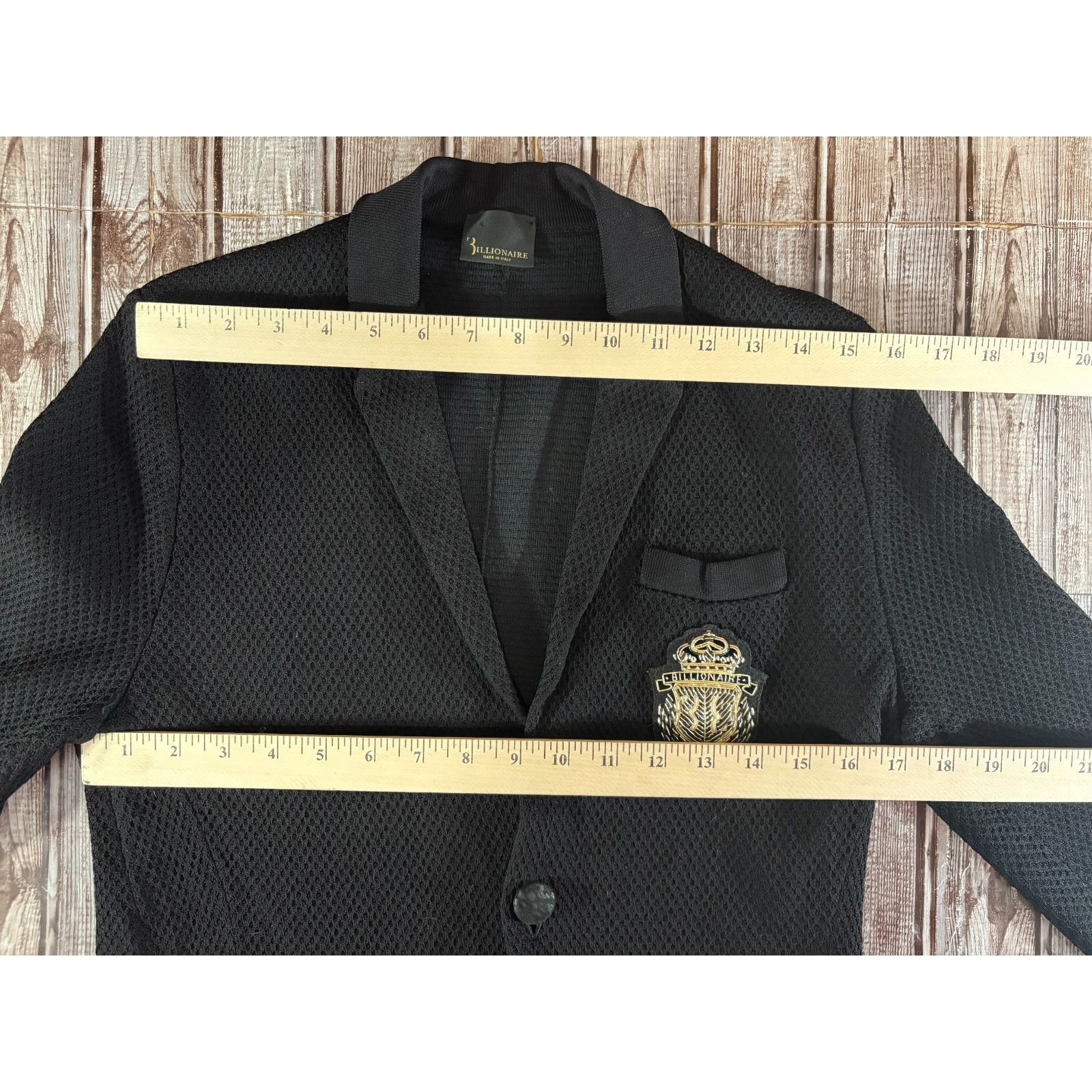 Billionaire Couture Billionaire Couture Embroidered Logo knit blazer sz S color Size 38R - 9 Thumbnail