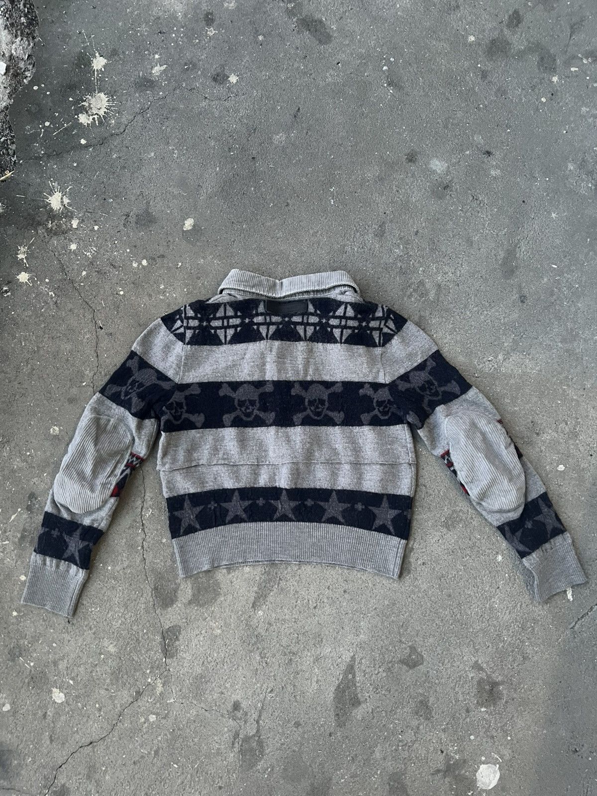 Frankie Morello • Frankie Morello FW2008 Skull Stripe Knit — Archive Size XS / US 0-2 / IT 36-38 - 5 Thumbnail