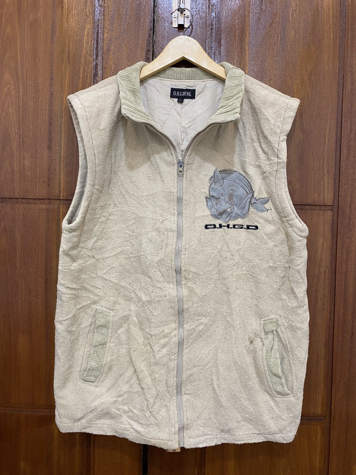 If Six Was Nine OHG Devil Japanese Vest Devil Patch Avantgarde Y2K Size US XL / EU 56 / 4 - 3 Thumbnail