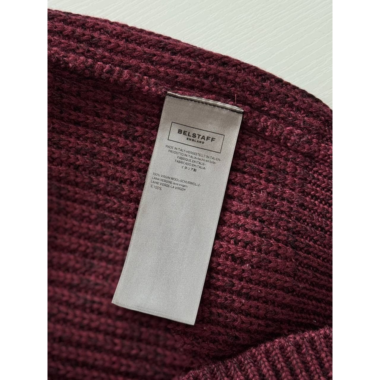 Belstaff Belstaff Turtleneck Sweater Burgundy Red Wool Size US M / EU 48-50 / 2 - 6 Thumbnail