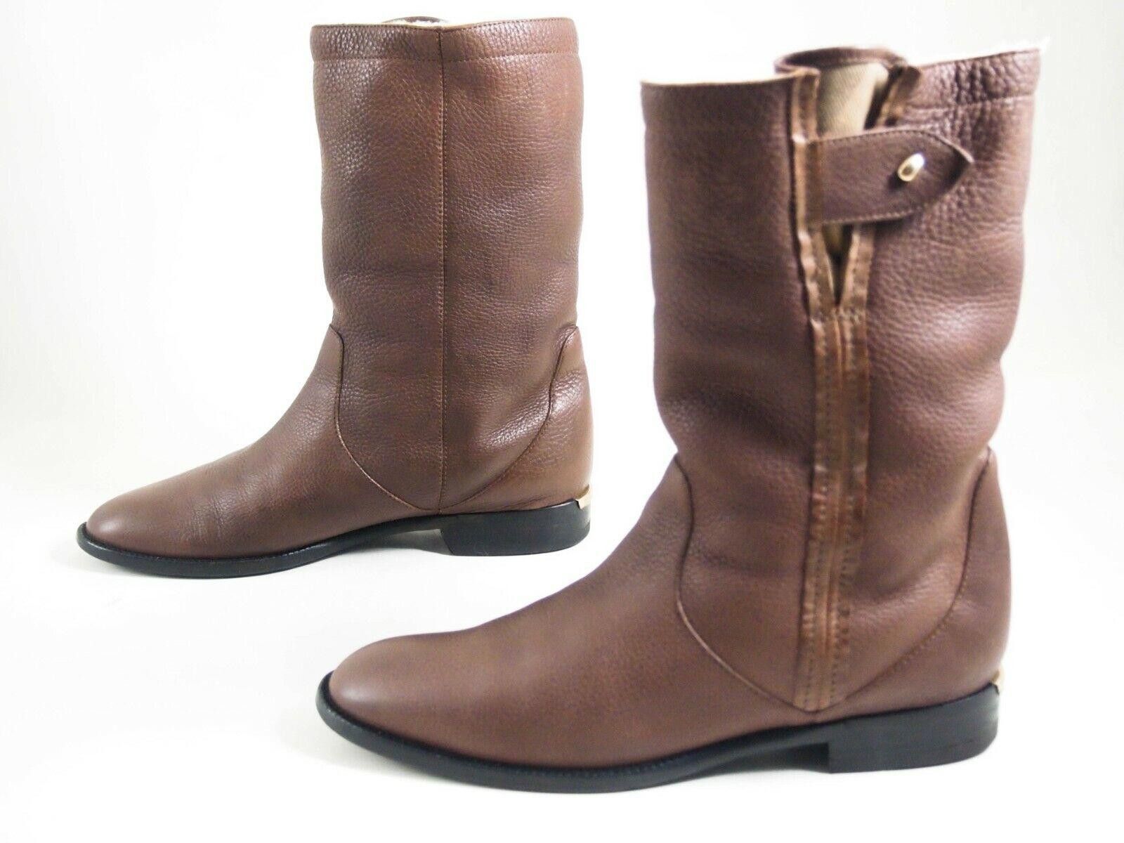Burberry Burberry Boots Brown Lambskin Shearling Leather US 7 EU 37 Size US 7 / IT 37 - 2 Thumbnail