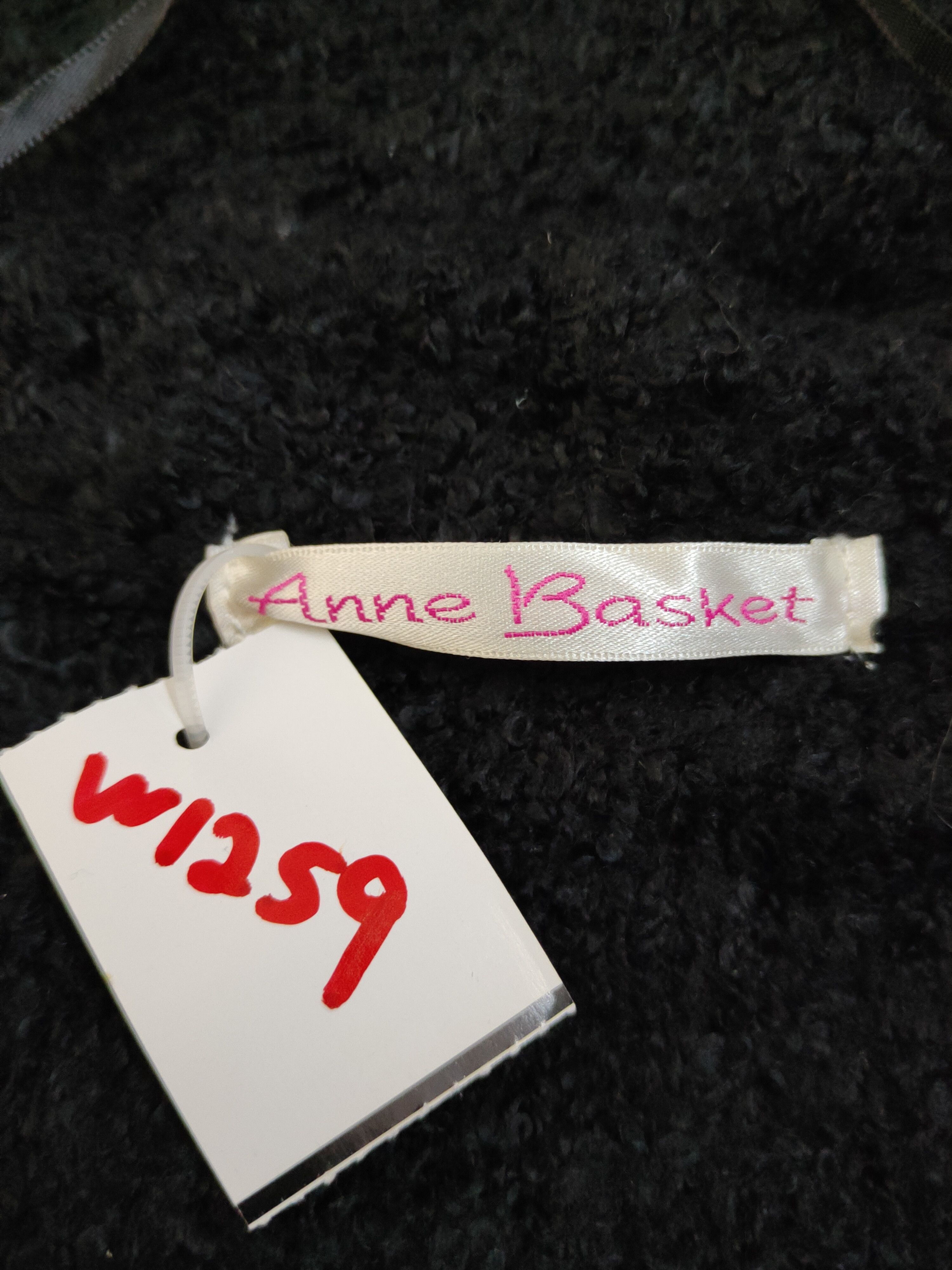 Japanese Brand × Vintage Anne Basket Black Knitwear Cardigan #W1259 Size M / US 6-8 / IT 42-44 - 11 Thumbnail