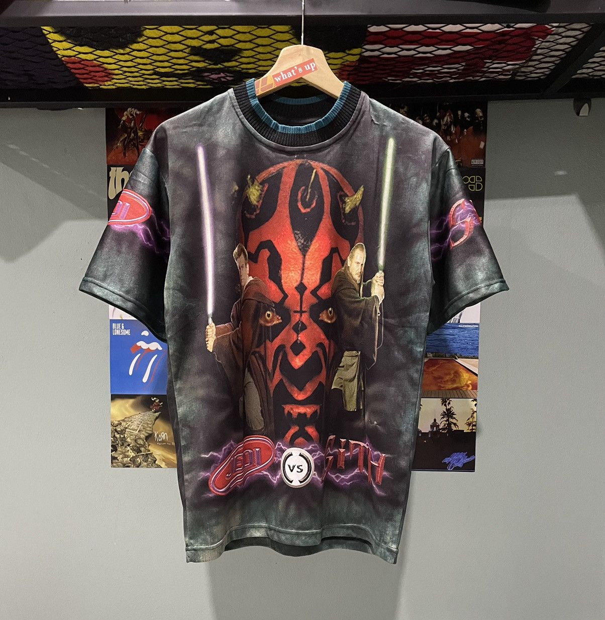 Star Wars Rare Vtg Star Wars Darth Maul AOP Size US S / EU 44-46 / 1 - 1 Thumbnail