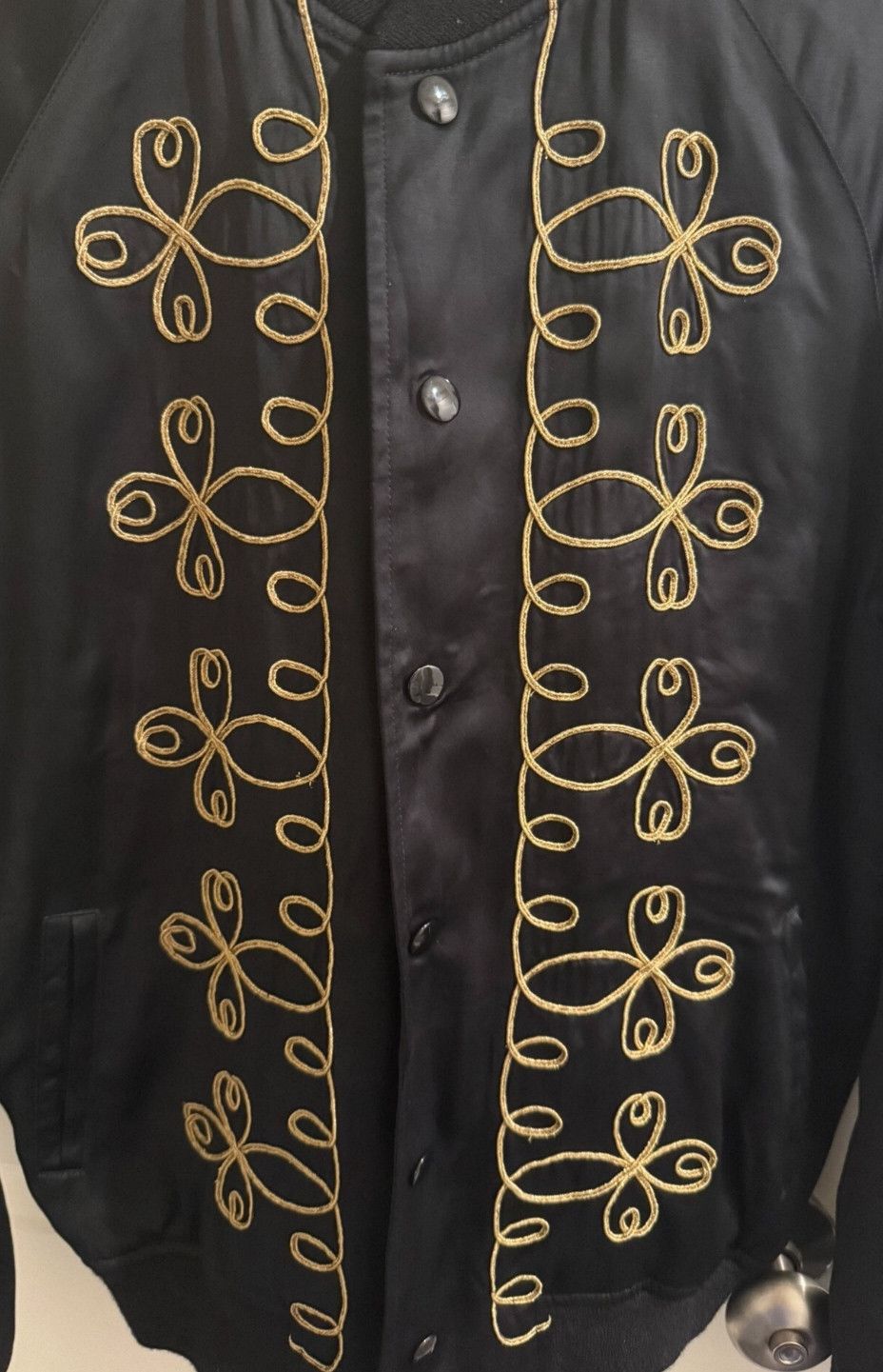 Yves Saint Laurent Saint Laurent SLP 15SS Silk Bomber Jacket. Size US L / EU 52-54 / 3 - 2 Thumbnail