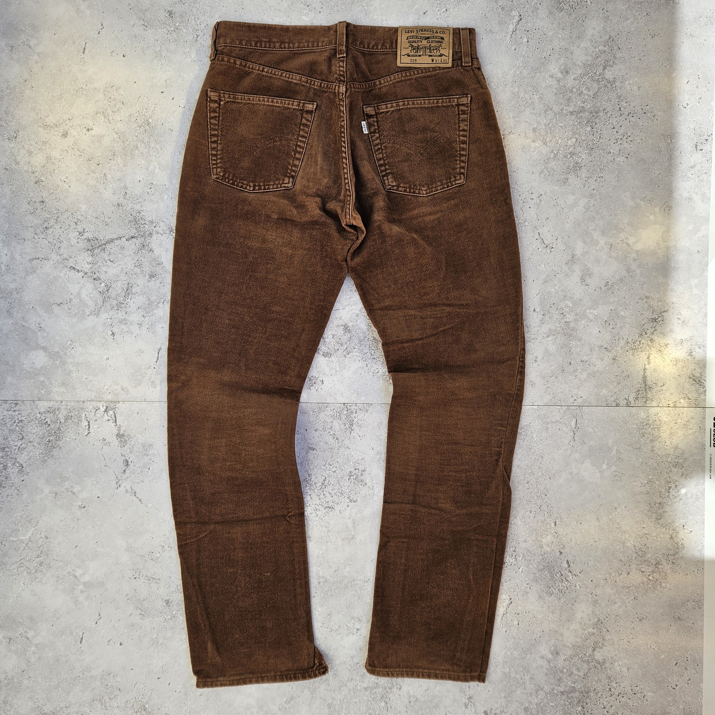 Levi's × Levi's Vintage Clothing × Vintage Vintage Levi's White Tab Brown Pants Size US 31 - 2 Thumbnail