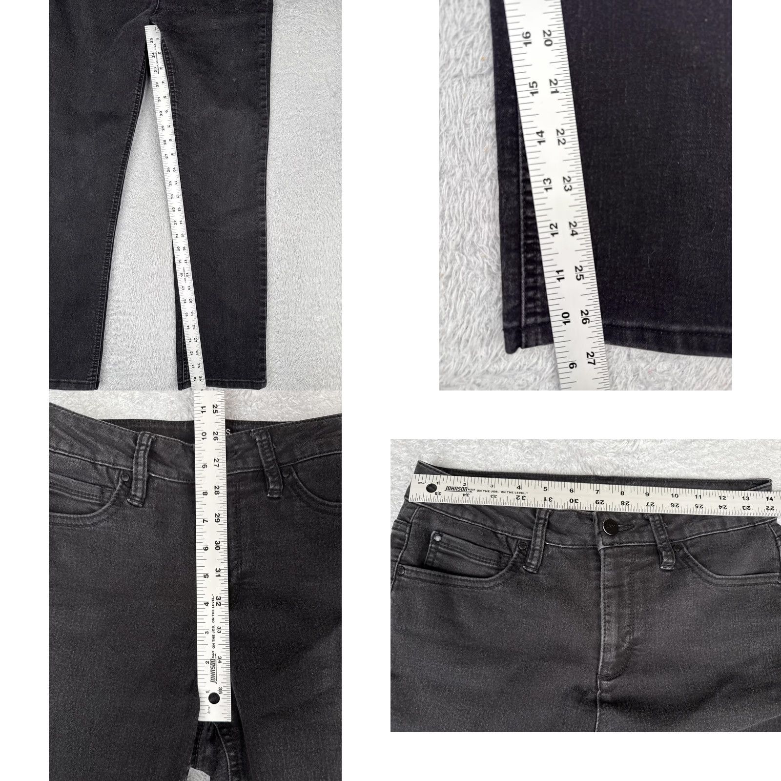 Jones New York Jones New York Jeans Womens 4 Black Lexington Straight Stretch Denim 5 Pocket Size 27" / US 4 / IT 40 - 8 Thumbnail