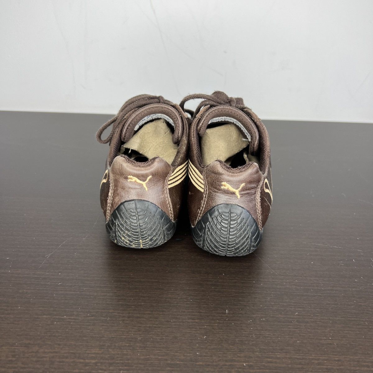 Puma Y2K Puma Speedcat Low Top Brown Leather Sneakers Size US 5 / IT 35 - 4 Thumbnail