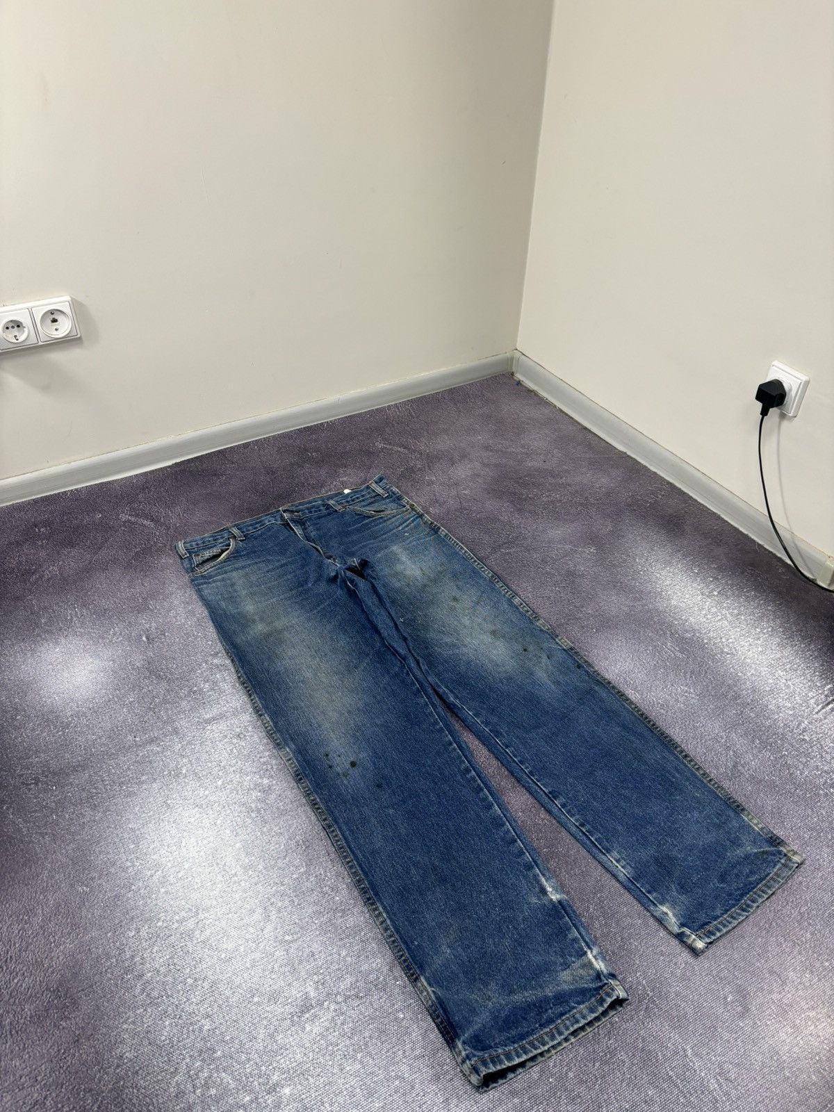 Dickies Vintage Dickies USA Faded Blue Denim Hype Work Baggy Jeans Size US 36 / EU 52 - 8 Thumbnail