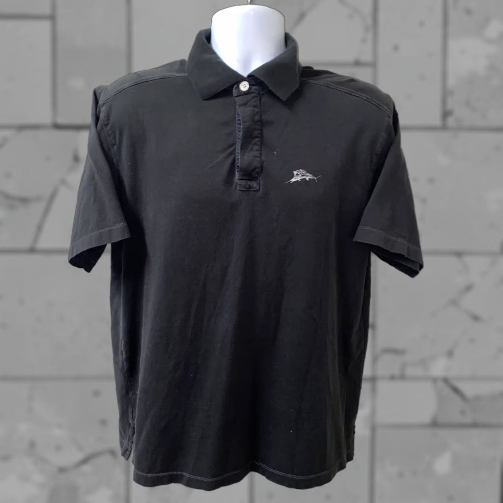 Tommy Bahama Tommy Bahama Polo Shirt Mens Black Short Sleeve Golf Size M Size US M / EU 48-50 / 2 - 1 Thumbnail
