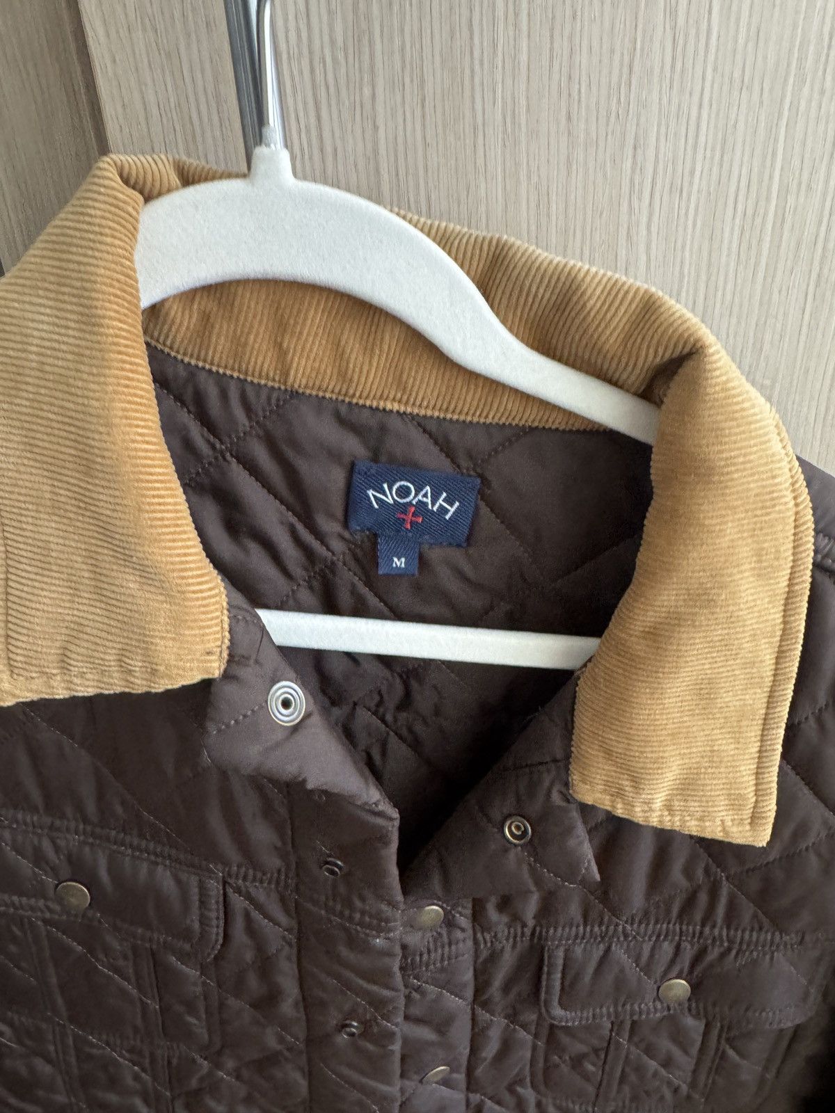Noah Noah NYC Quilted Trucker Jacket Brown Size US M / EU 48-50 / 2 - 3 Thumbnail