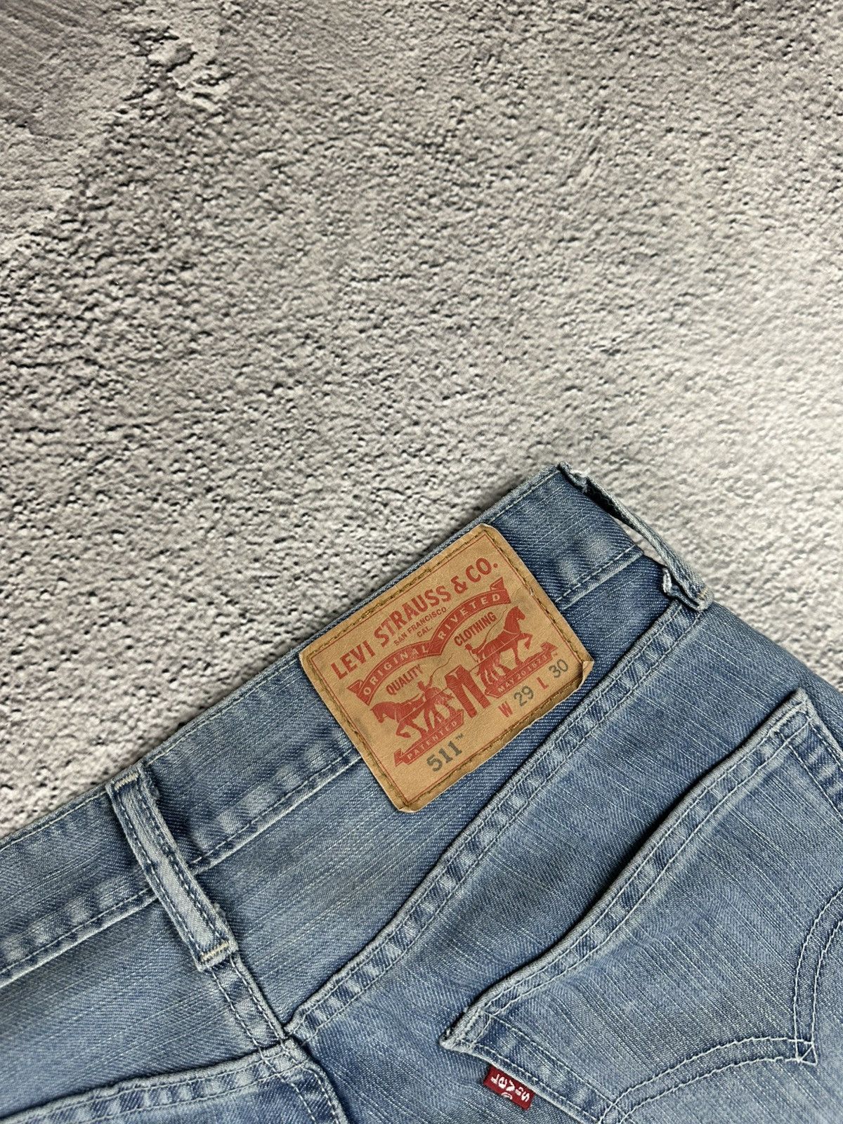 Levi's Vintage Clothing Vintage Levi’s 511 Denim Blue Jeans Baggy Old Money Style Size US 29 - 5 Thumbnail