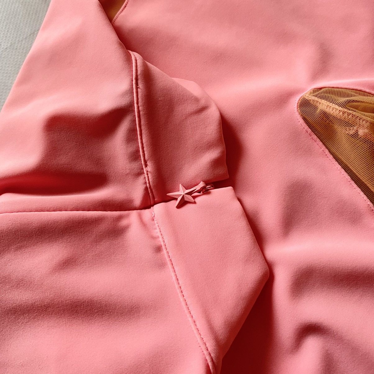 H&M × Mugler Mugler X H&M Mesh Panelled Mini Dress Pink Size L Size L / US 10 / IT 46 - 8 Thumbnail