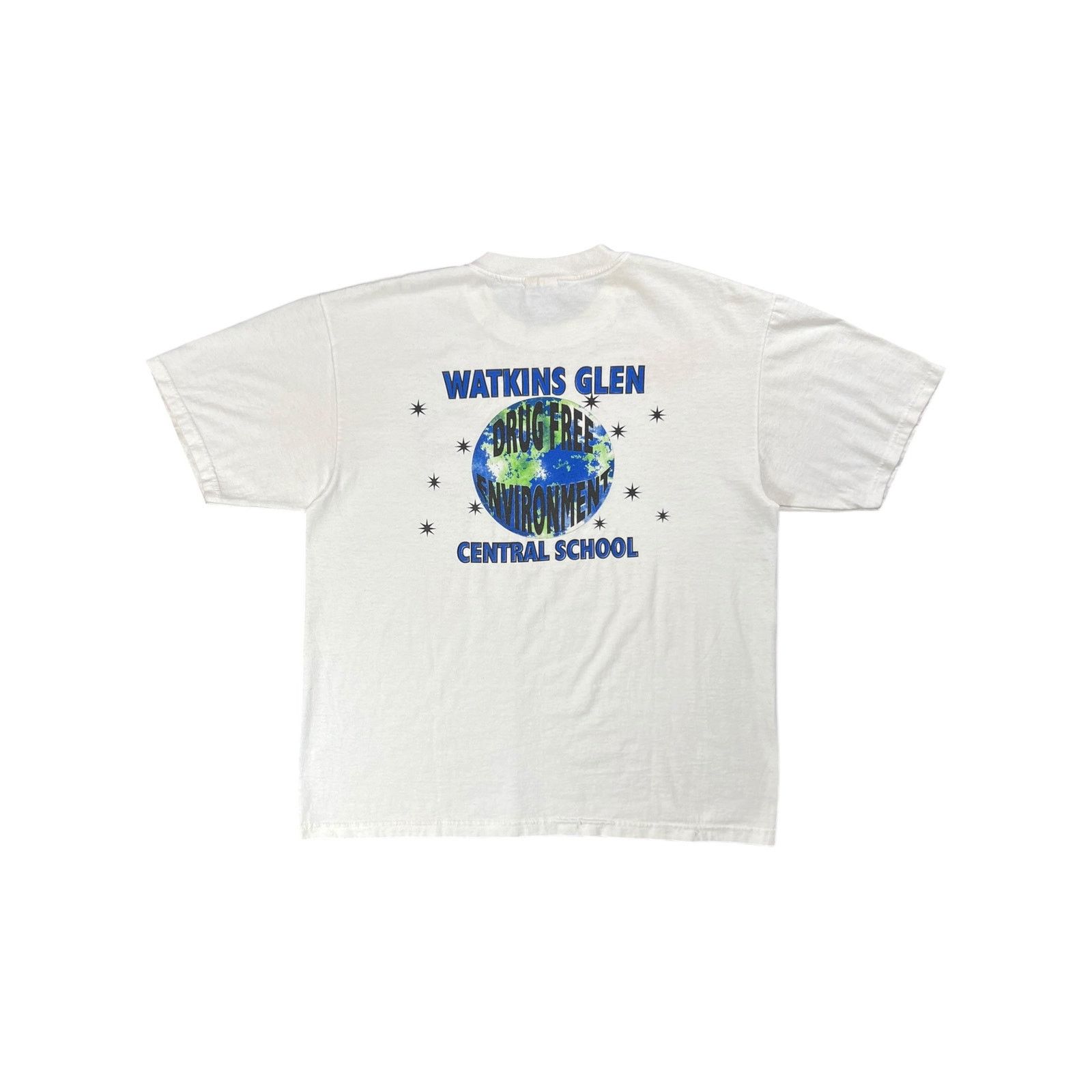 Hanes × Vintage Vintage 90s Watkins Glen Drug Free Environment tee (L) Size US L / EU 52-54 / 3 - 1 Thumbnail