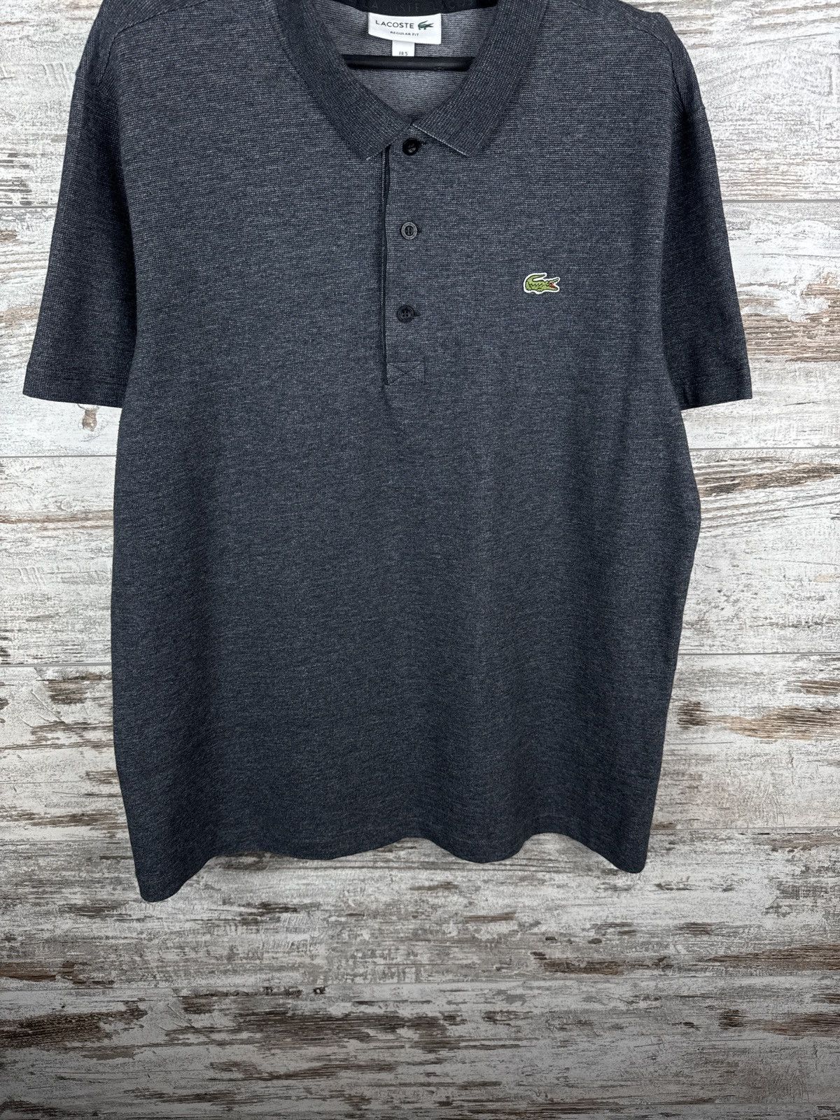 Lacoste Mens Lecoste polos luxury grey t-shirt tee size L Size US L / EU 52-54 / 3 - 4 Thumbnail