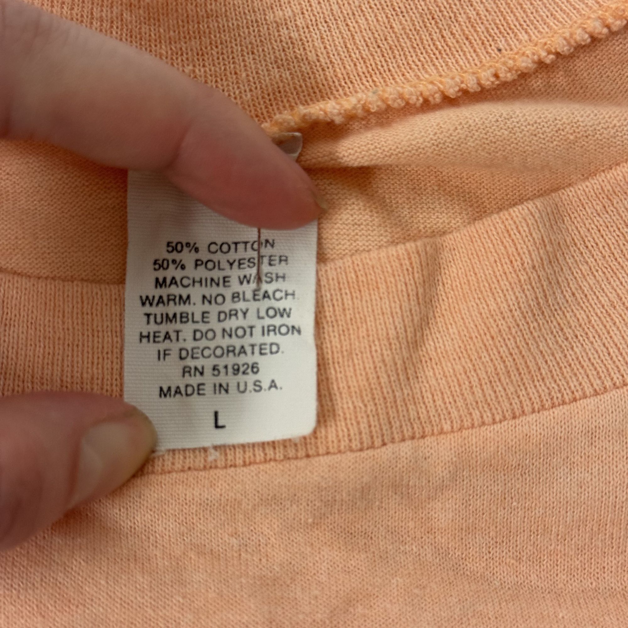 Other Vtg Peach FLAMINGO BEACH Florida Beach Sunset USA T Shirt Size US L / EU 52-54 / 3 - 3 Thumbnail