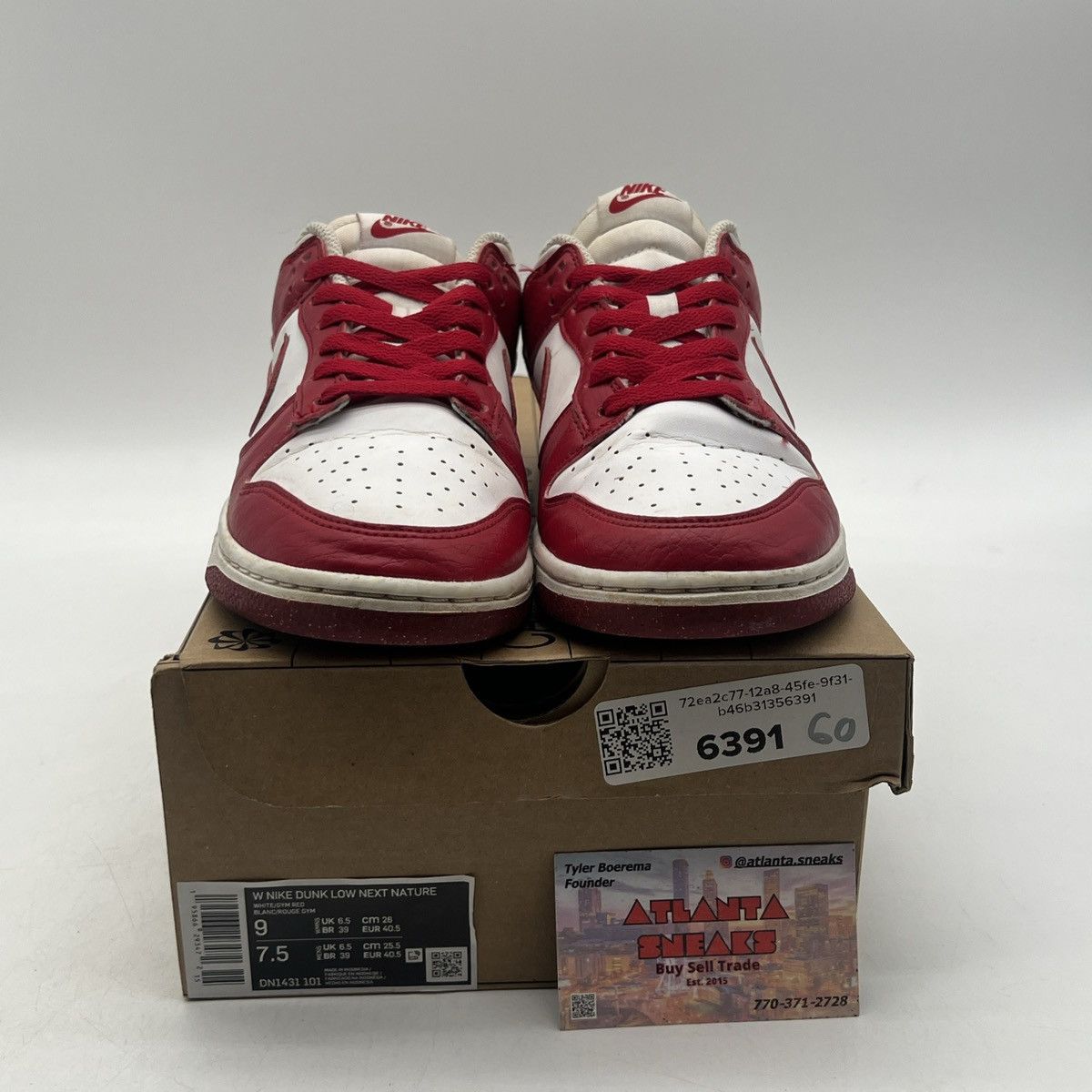 Nike Wmns dunk low nest nature gym red Size US 9 / EU 42 - 2 Thumbnail