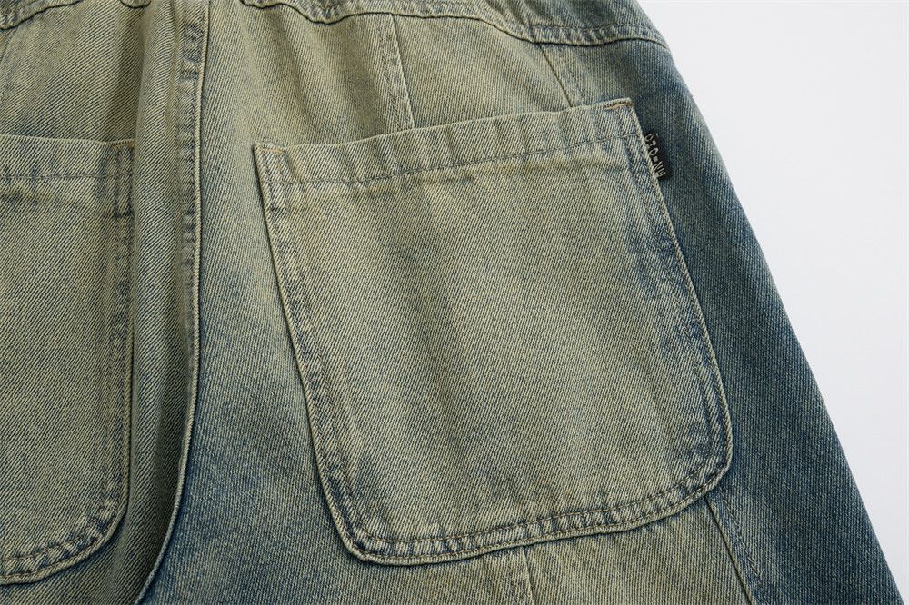 Japanese Brand × Jean Men's trendy loose washed gradient jeans y2k Size US 32 / EU 48 - 6 Thumbnail