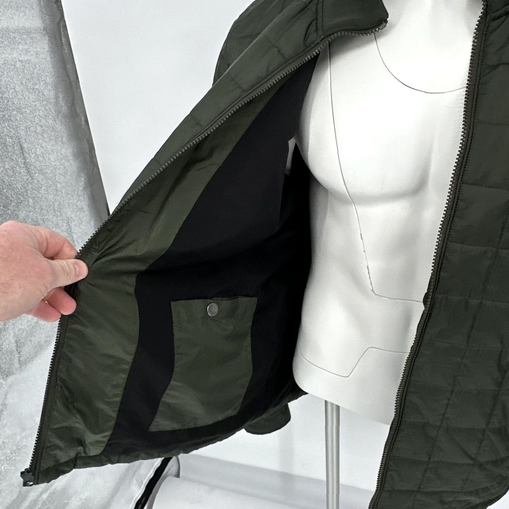 UNTUCKit UNTUCKit Marston Jacket Mens 3XL Green Quilted Full Zip Insulated 40761 Size US XXL / EU 58 / 5 - 4 Thumbnail