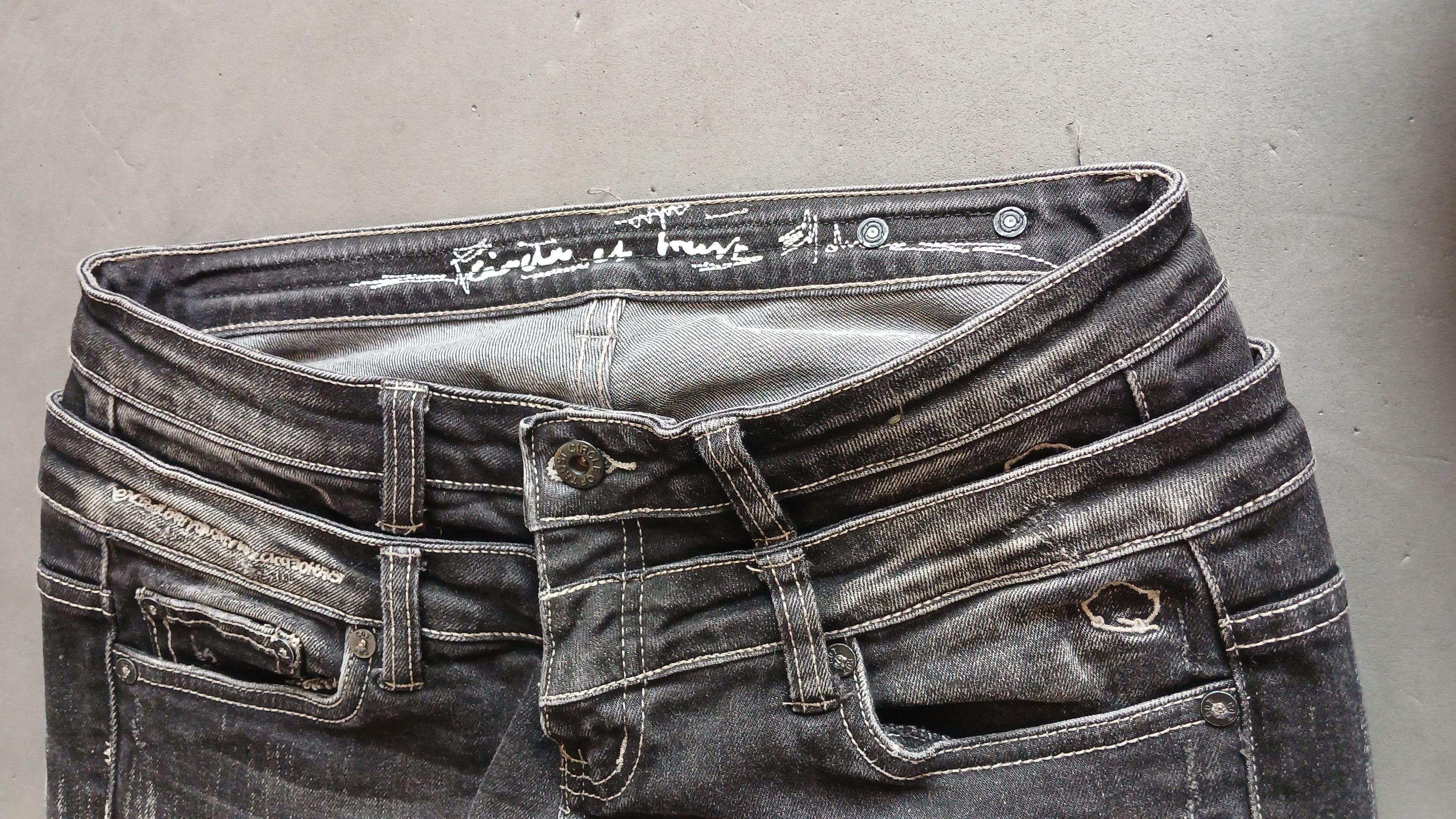 Other vintage 1990-1995 circle of trust double waist jeans Size 29" - 9 Thumbnail