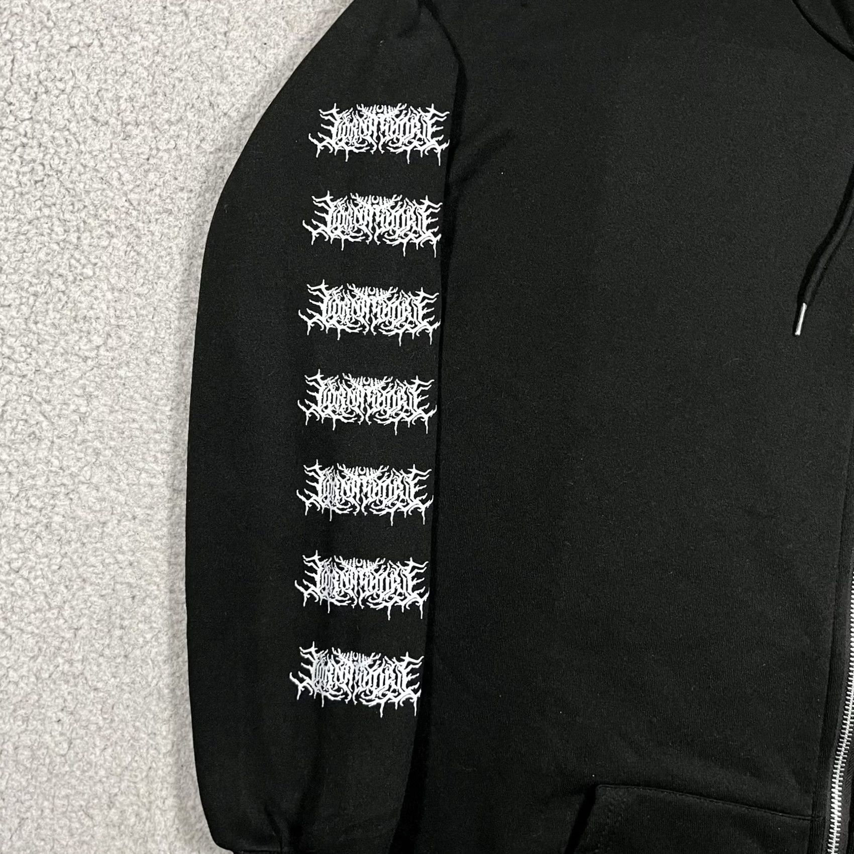 Vintage Lorna Shore Hoodie Men XL Sweatshirt Full Zip Graphic Print Hooded Black Size US XL / EU 56 / 4 - 6 Thumbnail