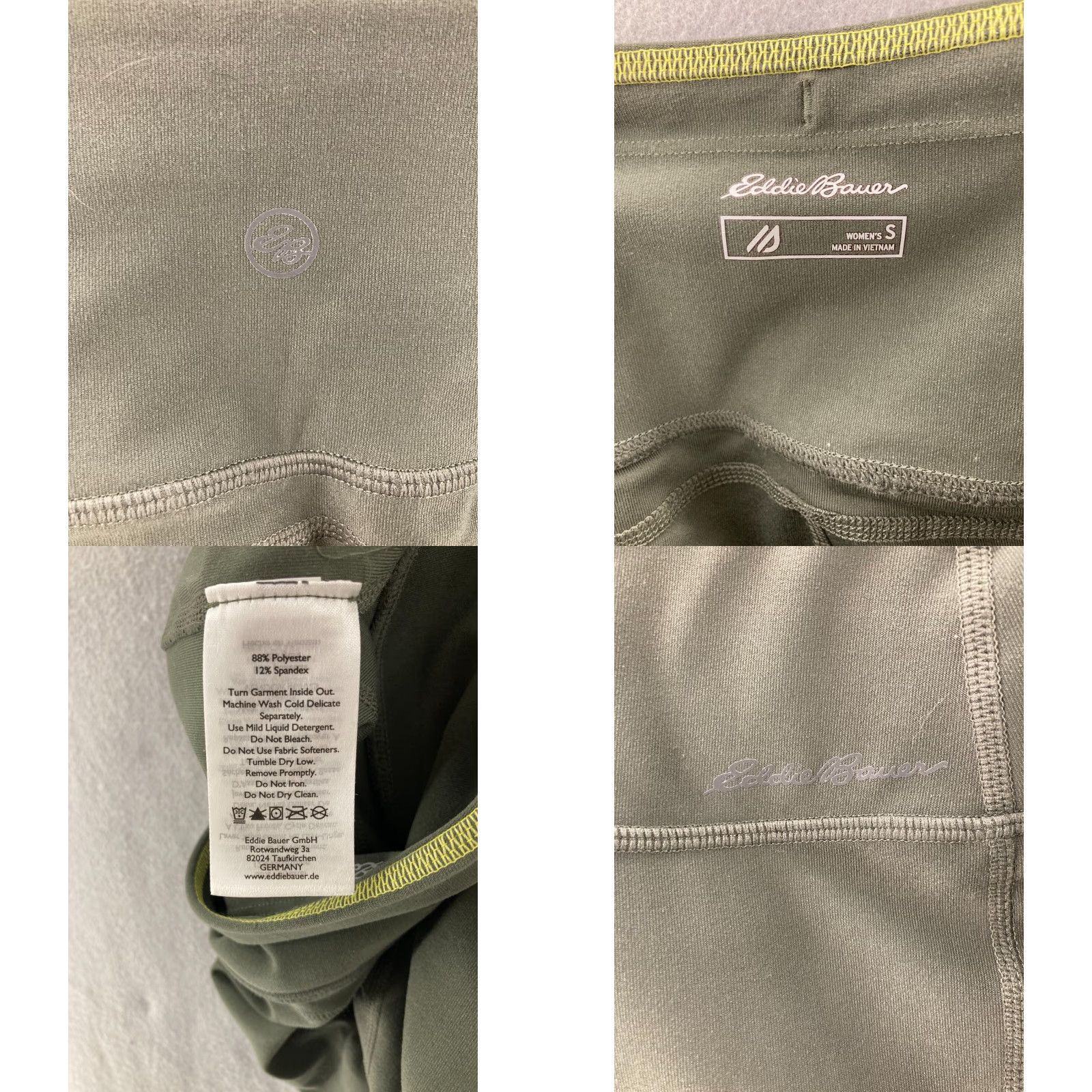 Eddie Bauer Eddie Bauer Yoga Pants Womens Slim Cotton Blend Green Yoga Slimming Beach Activewear Pants Size 28" / US 6 / IT 42 - 8 Thumbnail