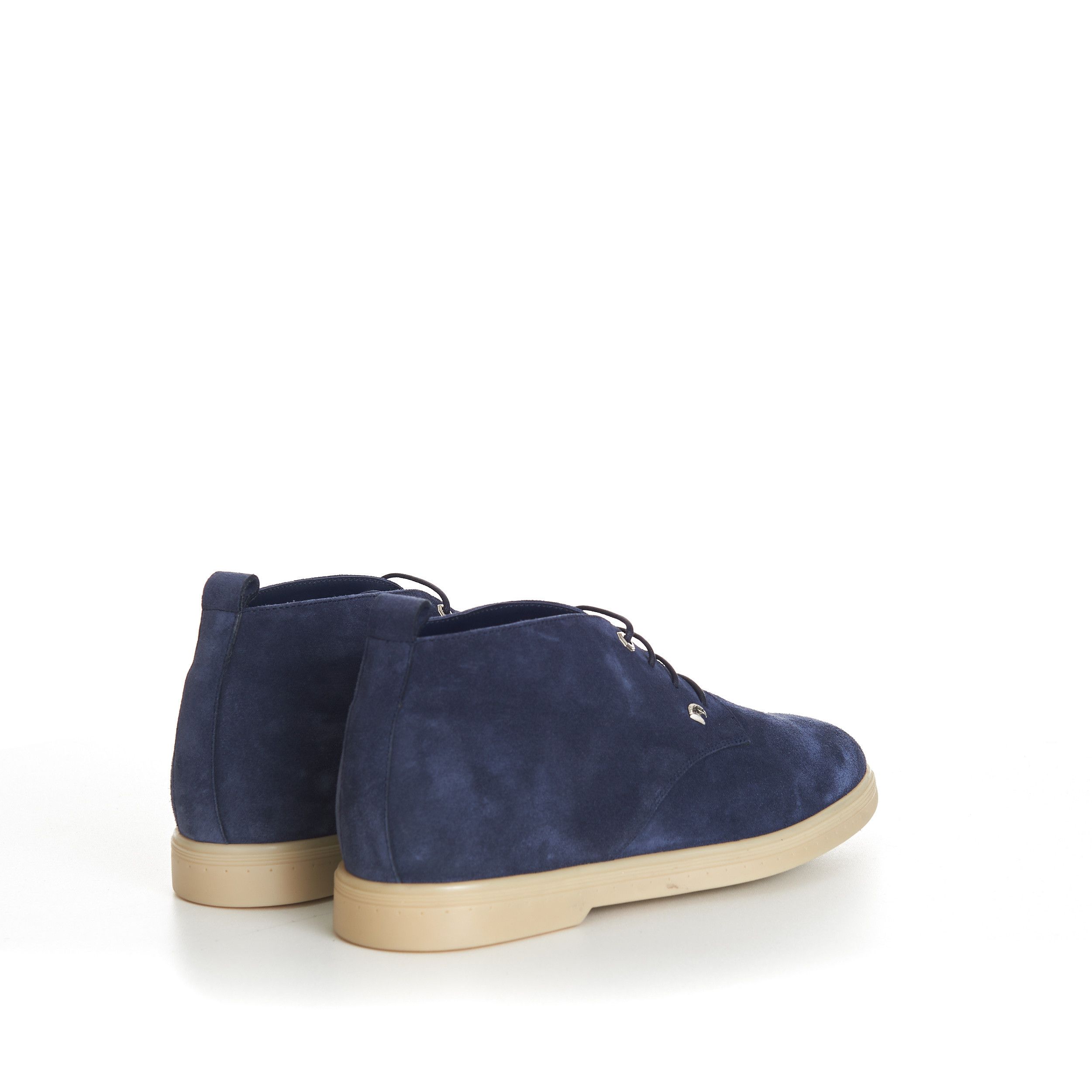 Stefano Ricci Blue Suede Lace Up Chukka Boots With Rubber Soles Size US 7 / EU 40 - 6 Thumbnail