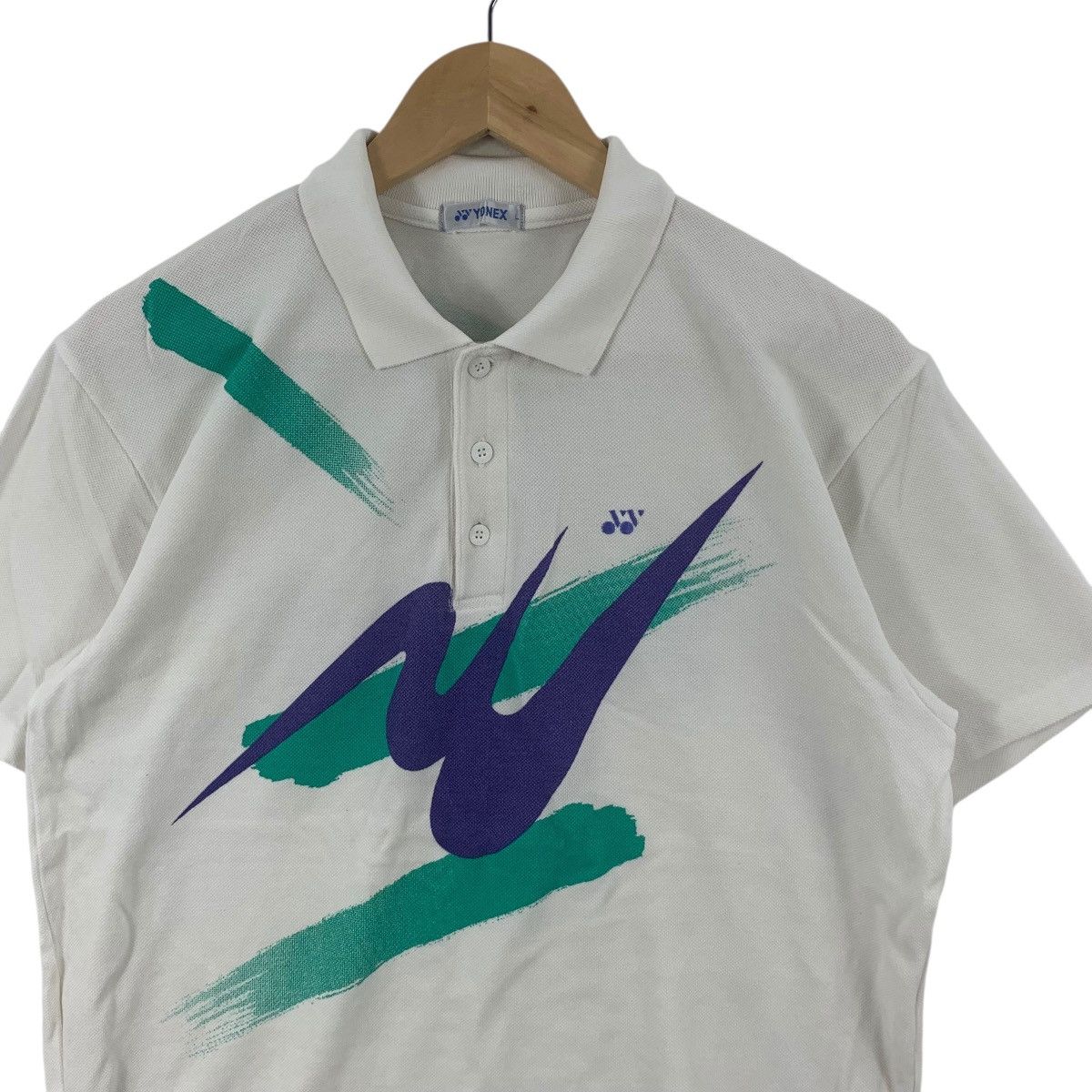 Issey Miyake Vintage ISSEY MIYAKE x YONEX Japan National Team Polo Tee Size US L / EU 52-54 / 3 - 5 Thumbnail