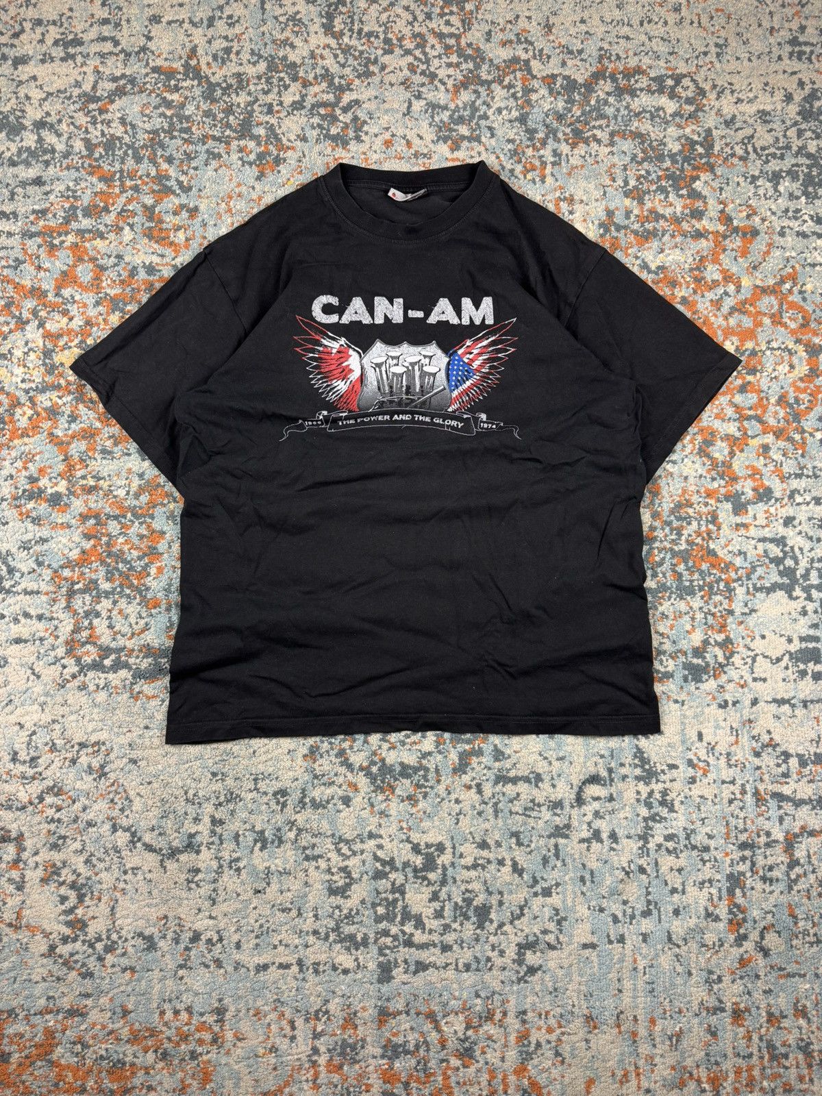 Vintage Vintage 00s CAN-AM V8 the power and the glory graphic tee Size US M / EU 48-50 / 2 - 1 Thumbnail