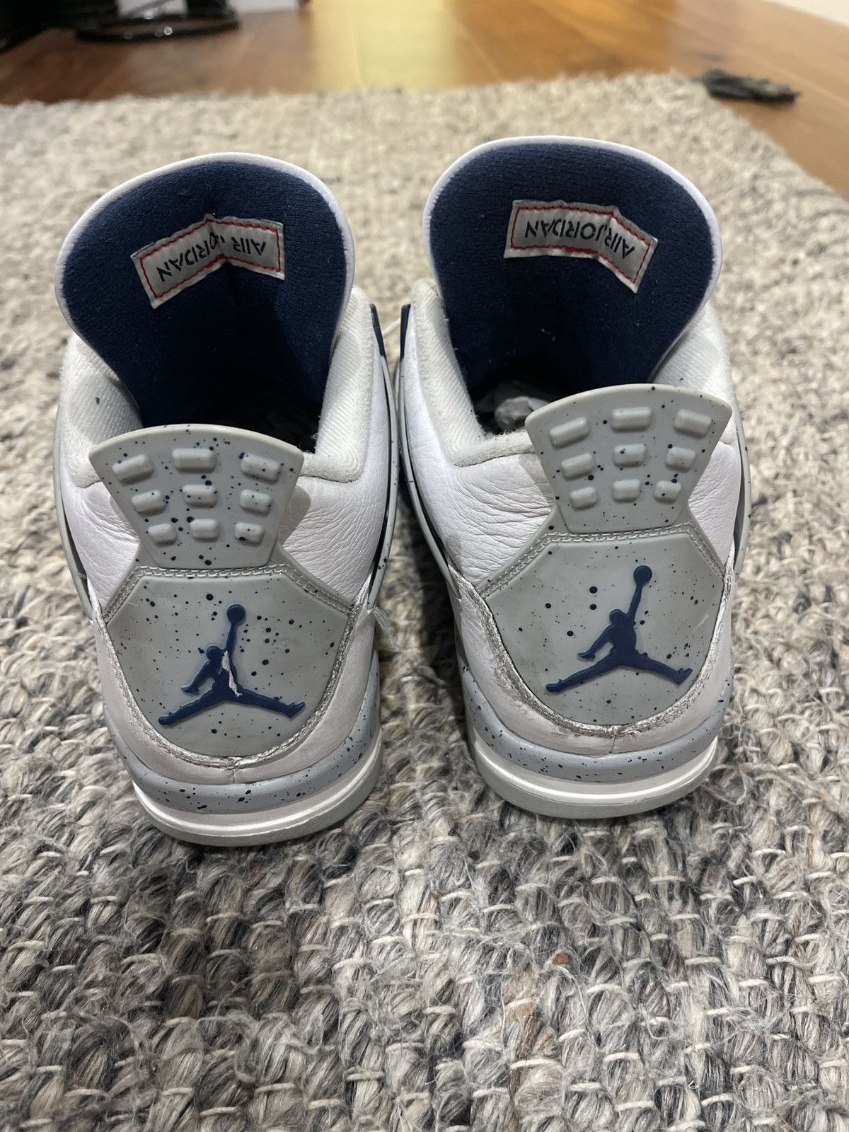 Jordan Brand × Nike Air Jordan 4 Retro Midnight Navy Size US 9.5 / EU 42-43 - 4 Thumbnail