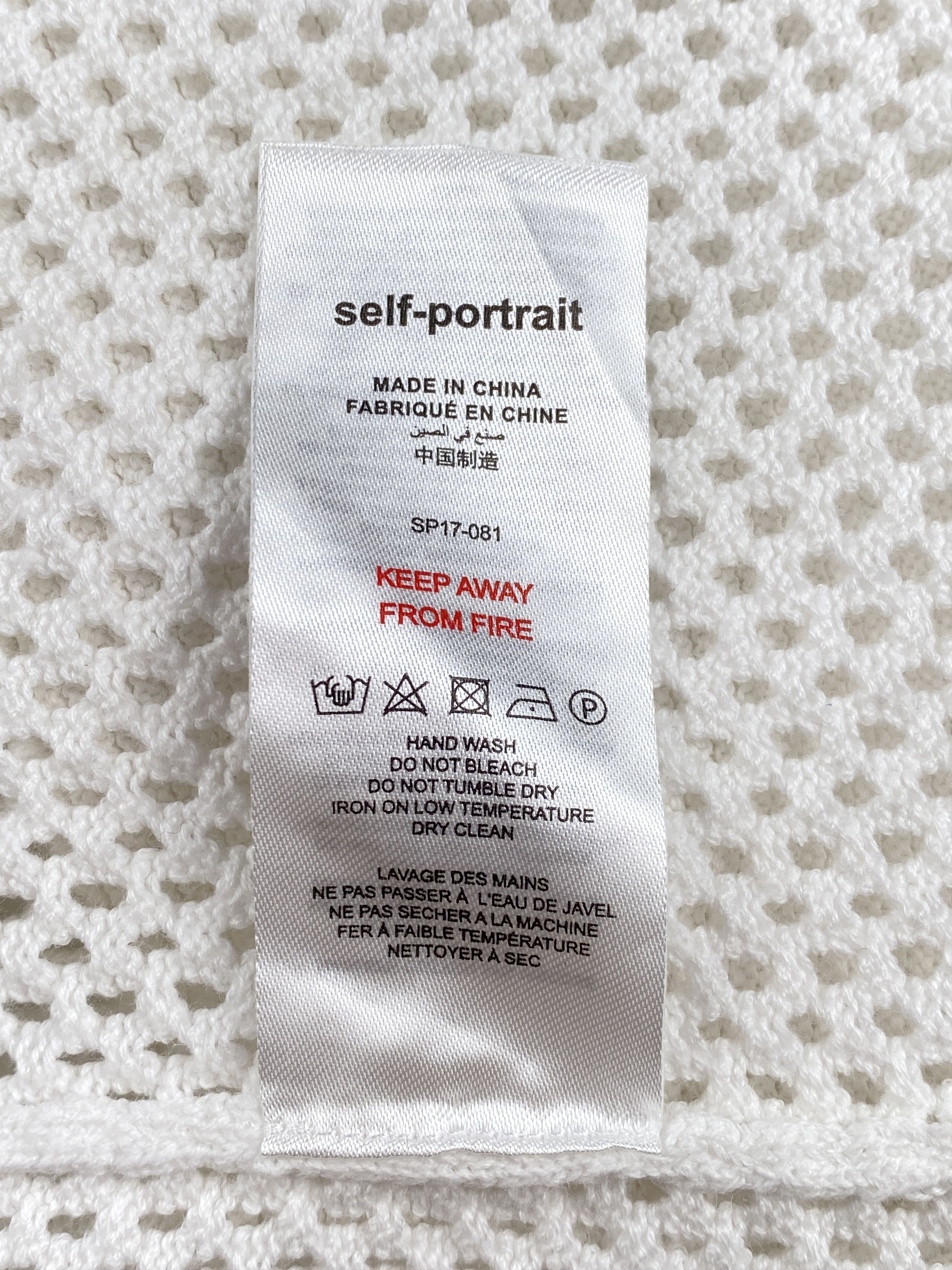 Self-Portrait Frill Cold Shoulder Knit Top Size M / US 6-8 / IT 42-44 - 16 Thumbnail