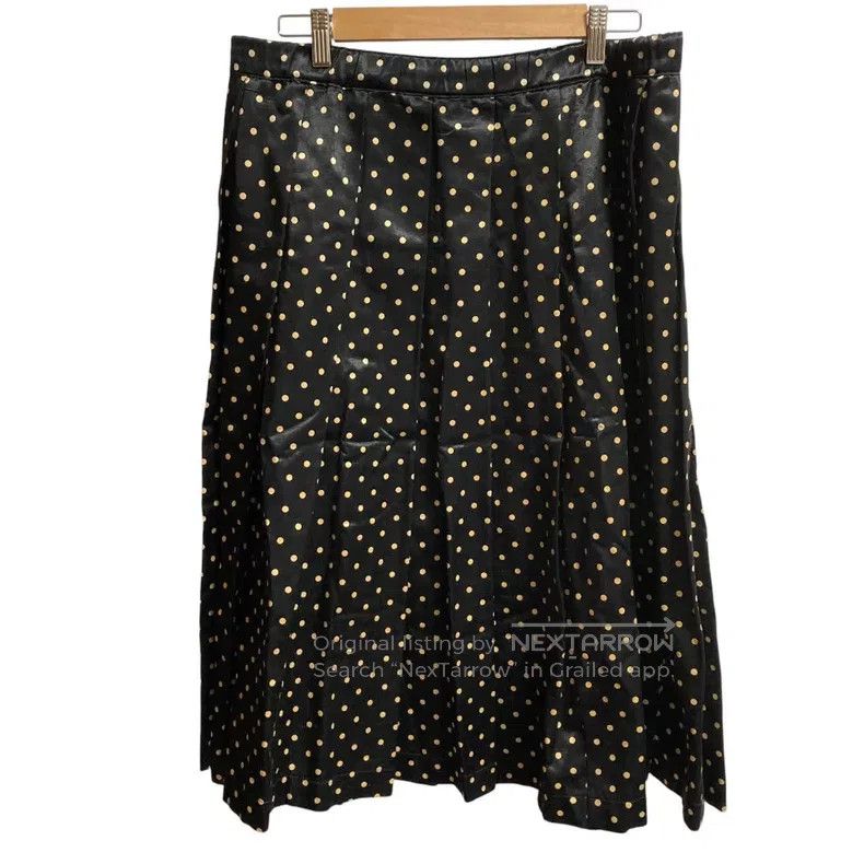 Comme des Garcons Comme des Garcons size S Satin mustard yellow polka dot ple Size 23" - 1 Thumbnail