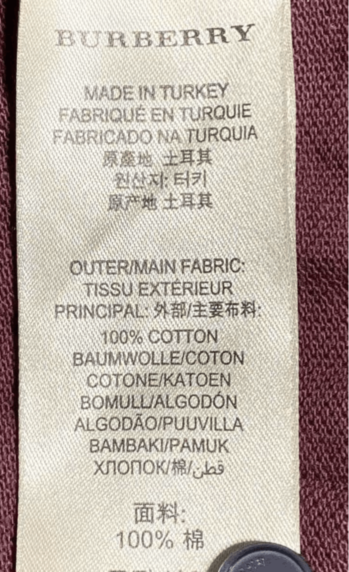 Burberry Vintage Burgundy mens Burberry Brit Polo shirt Size US M / EU 48-50 / 2 - 5 Thumbnail