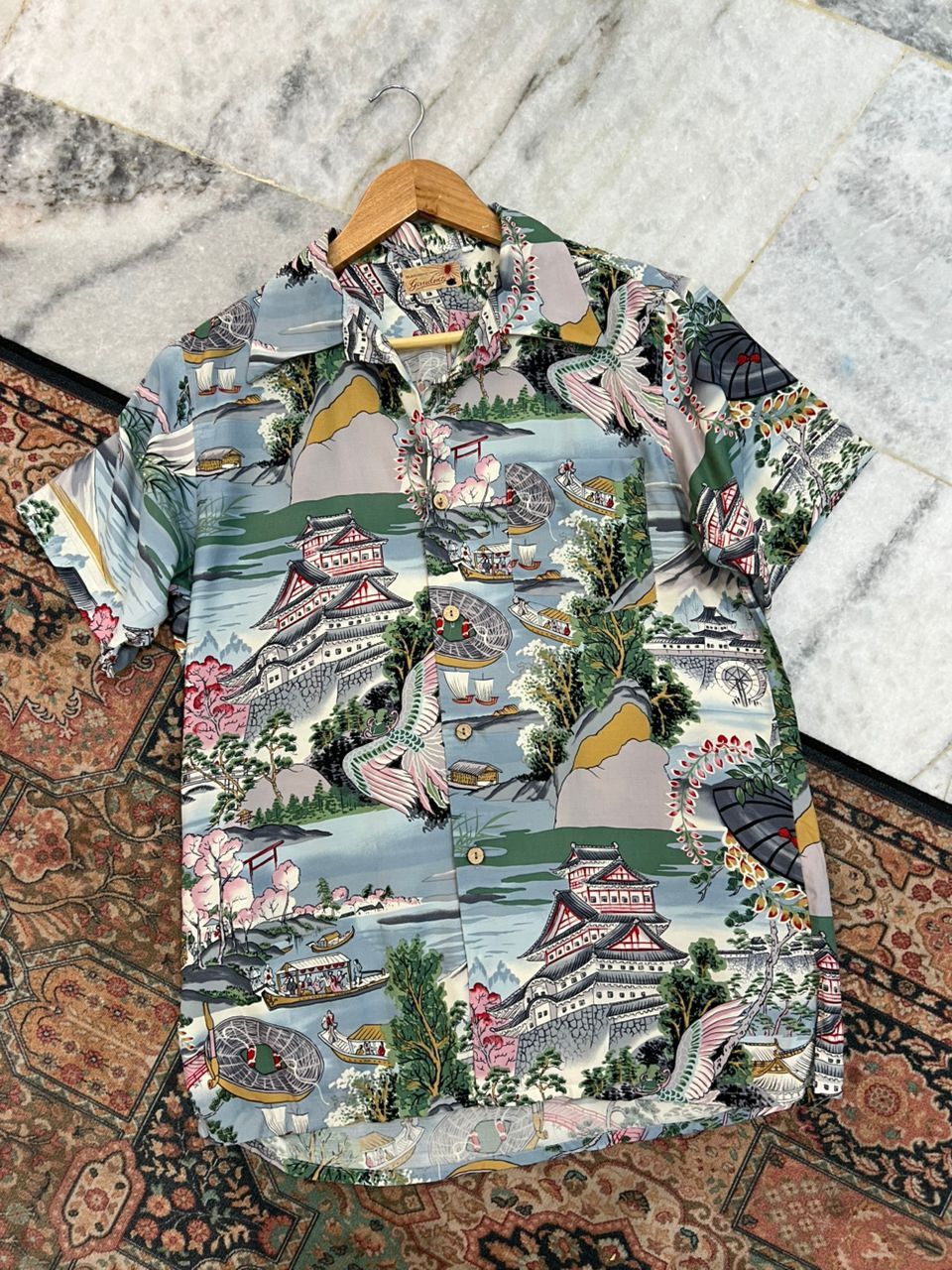 Splendessimo Gautende Rayon Hawaiian Shirt